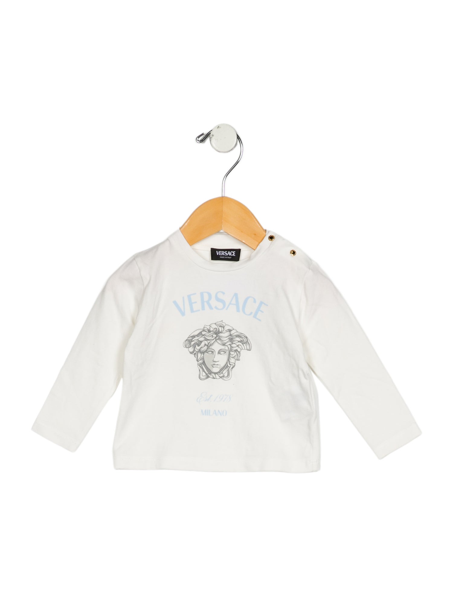 Versace Infant Girls' Graphic Long Sleeve Top