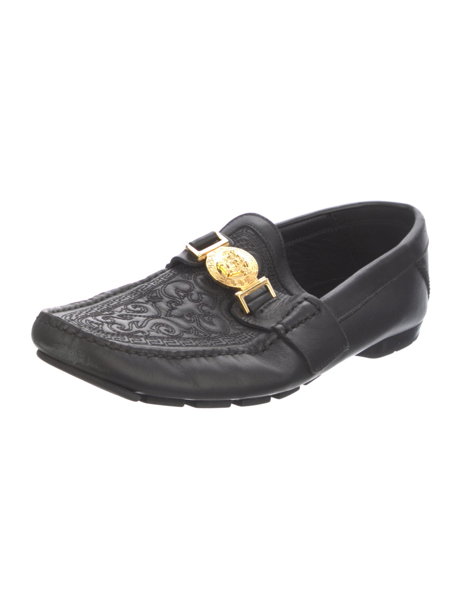 Versace Leather Loafers