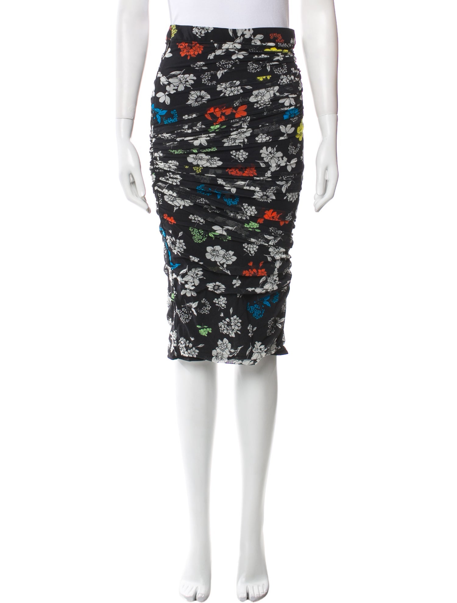 Versace Mesh Knee-Length Skirt