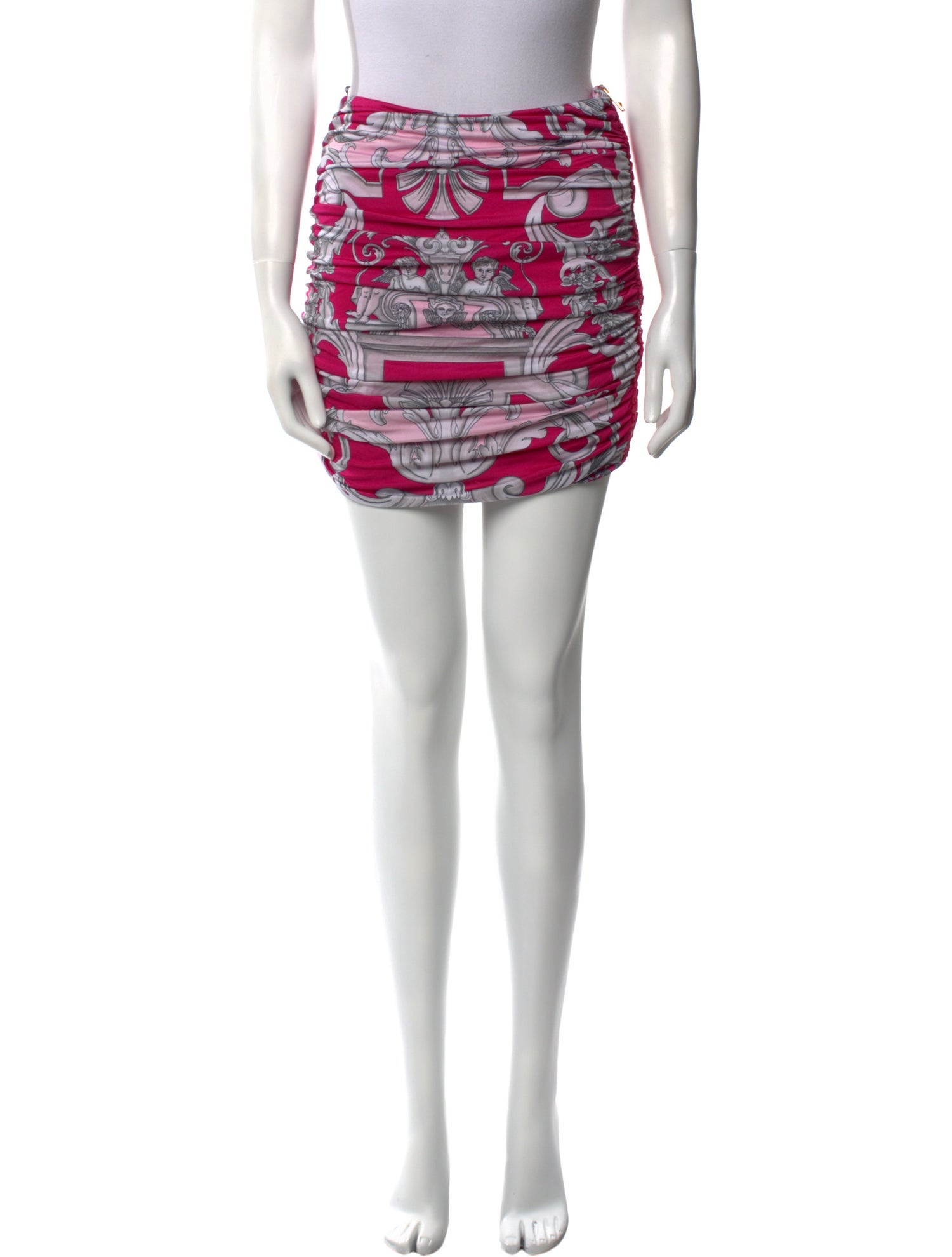 Versace Silk Mini Skirt