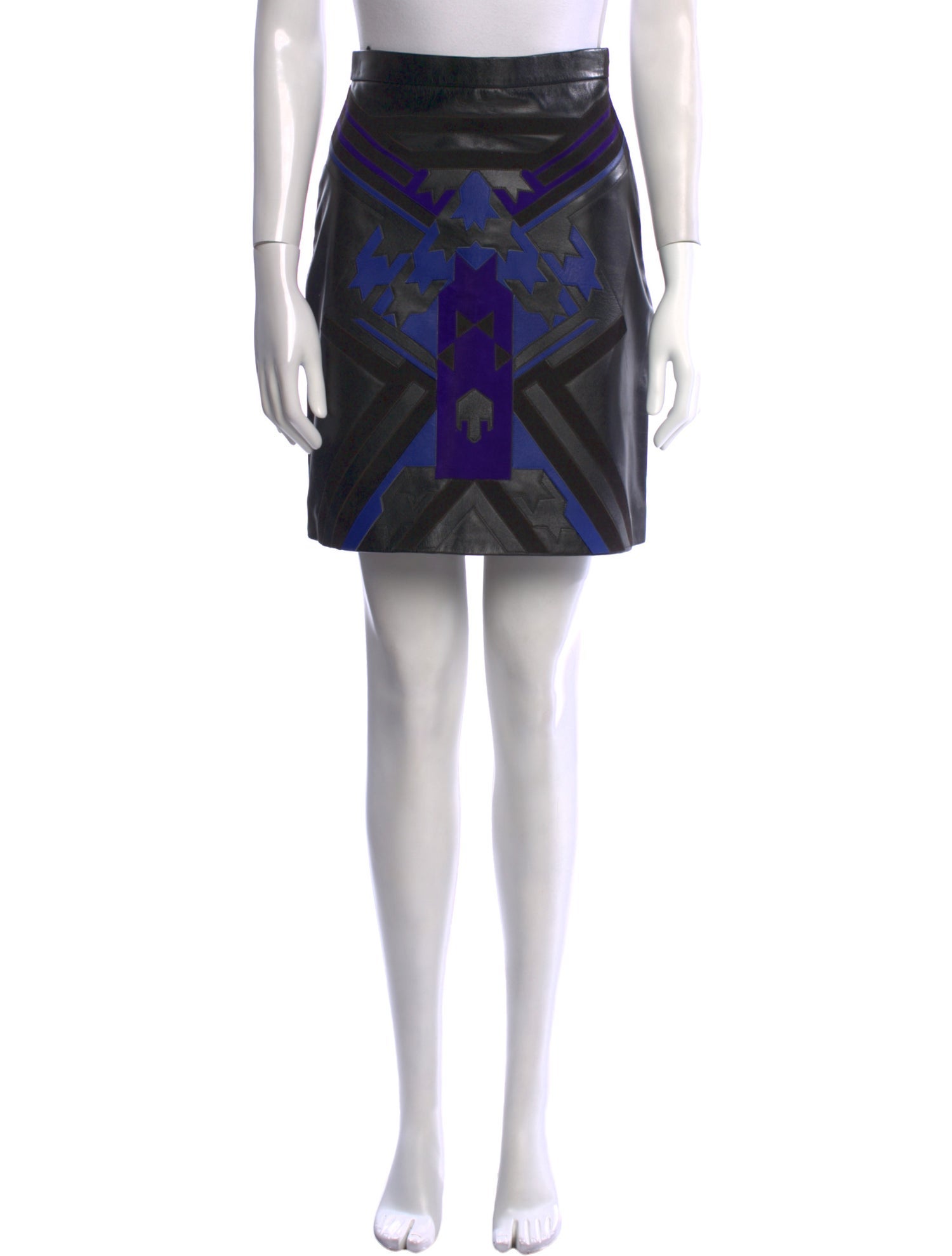 Versace Leather Mini Skirt