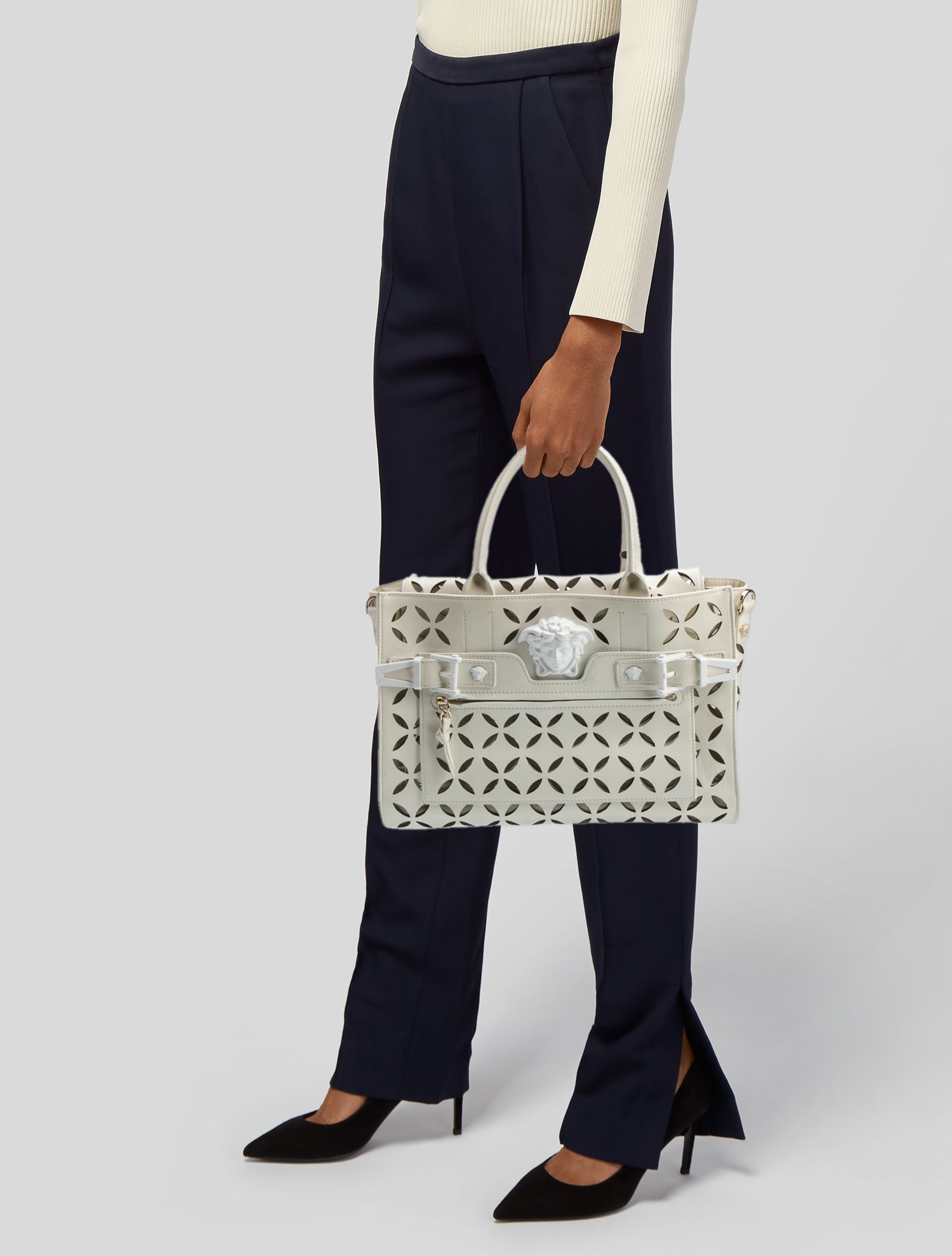 Versace Leather Shoulder Bag