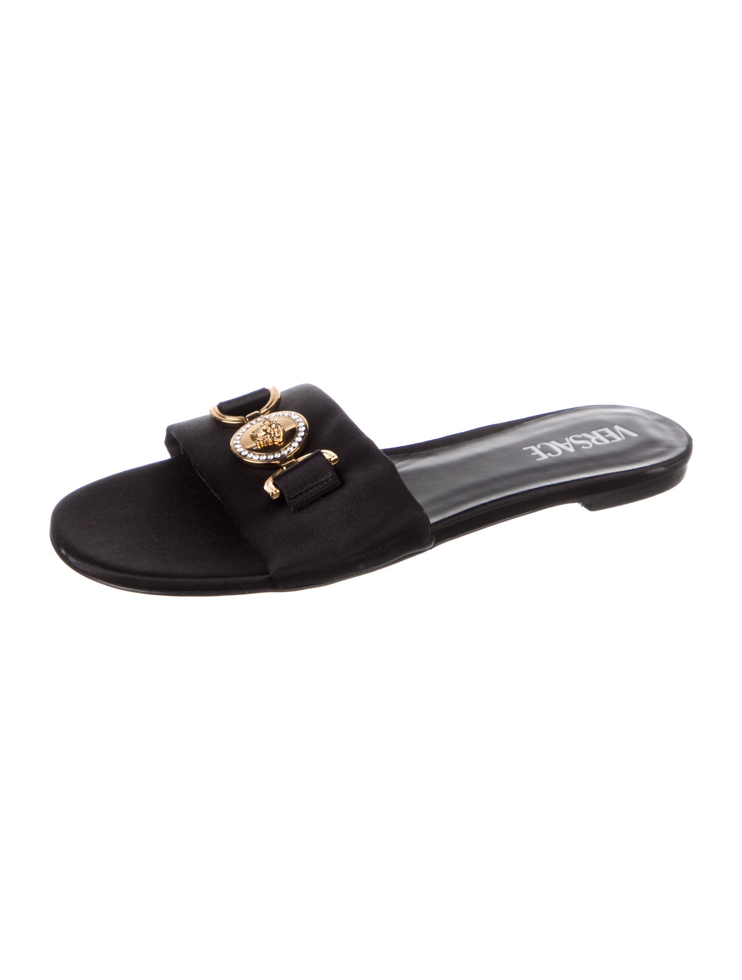 Versace Satin Slides