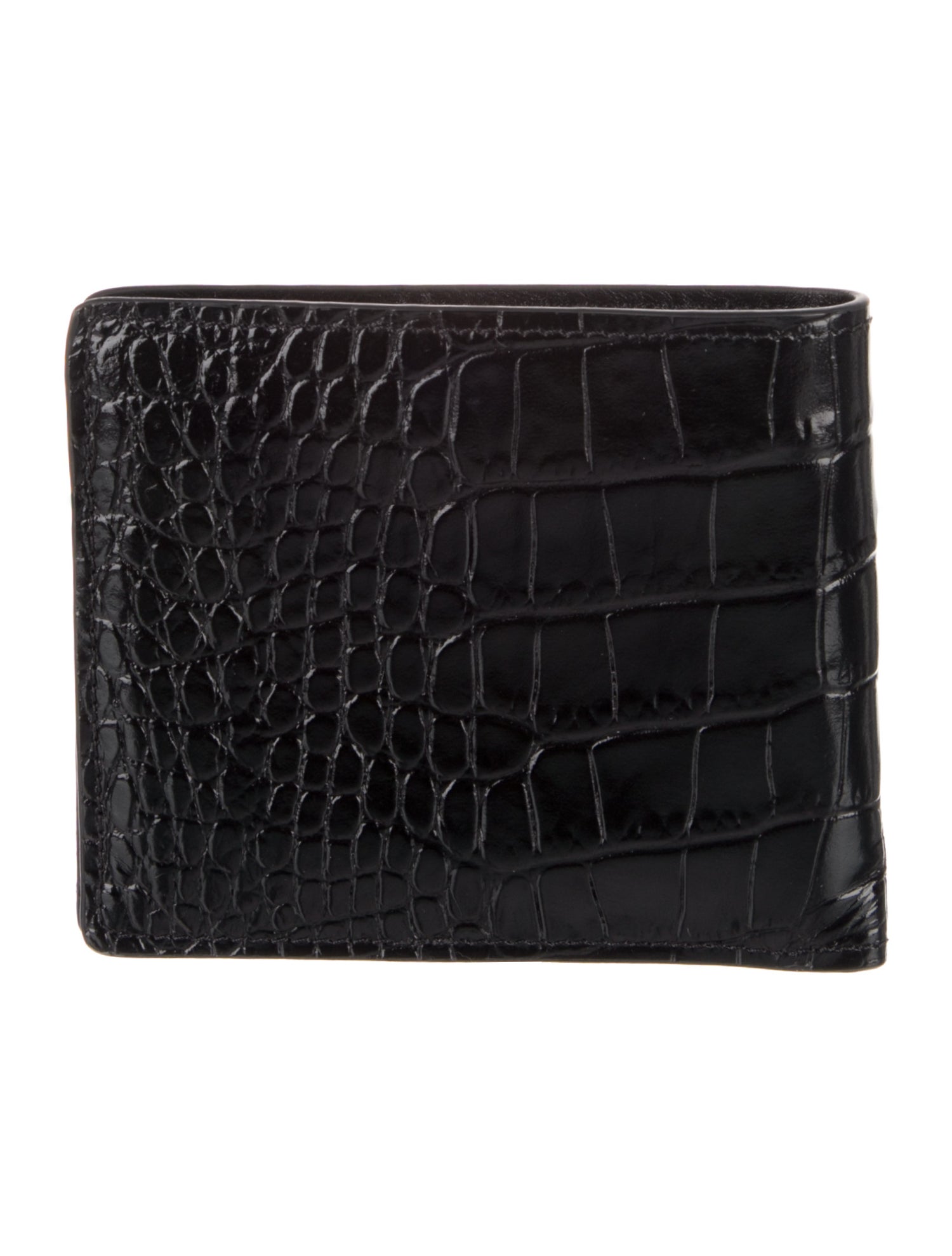 Versace Embossed Leather Bifold Wallet
