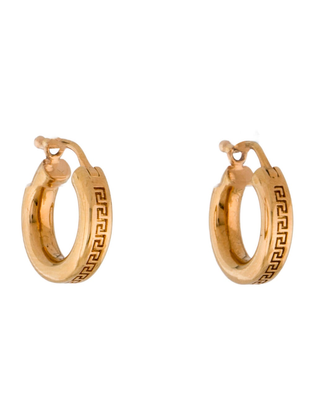 Versace Greca Hoop Earrings