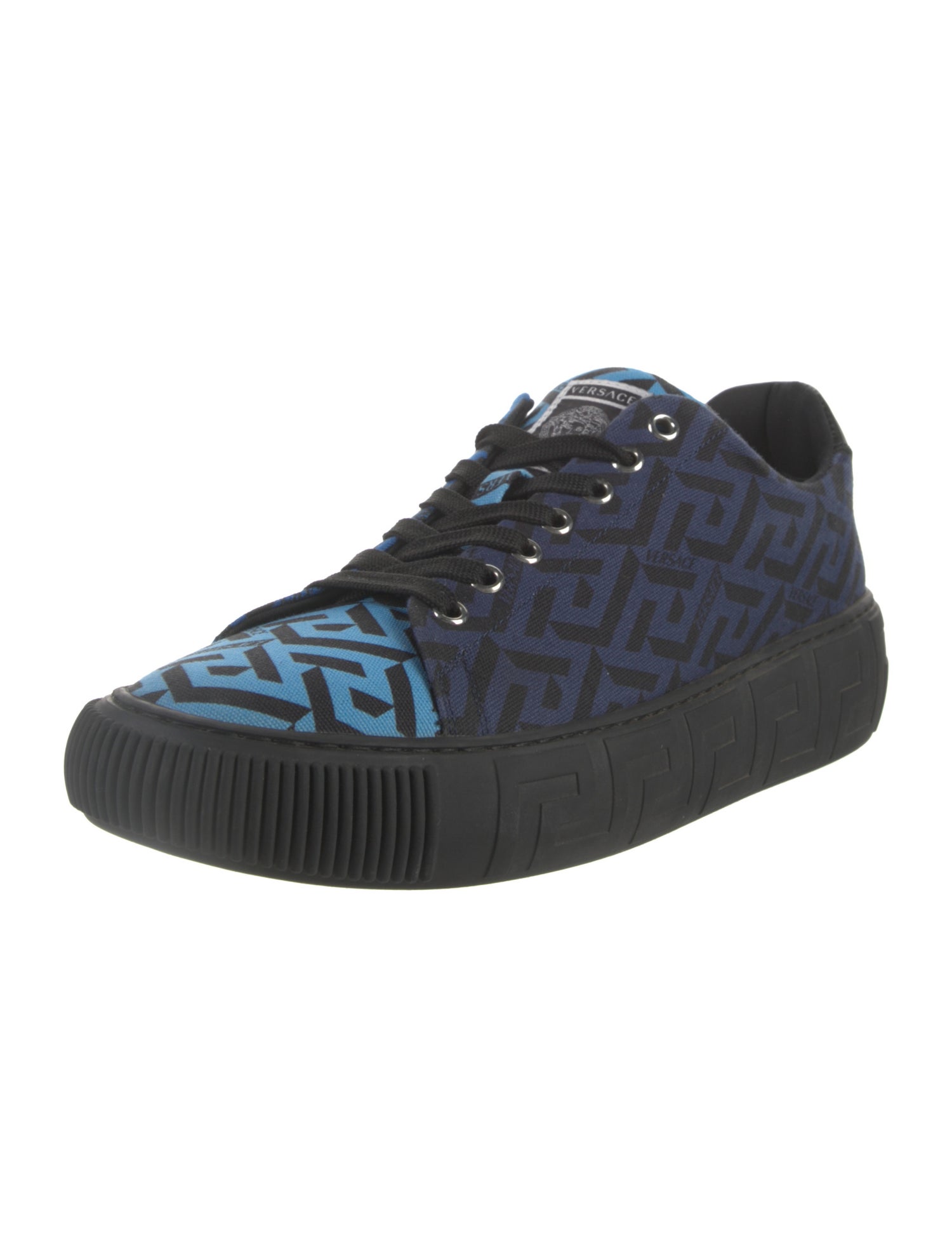 Versace Canvas Printed Sneakers
