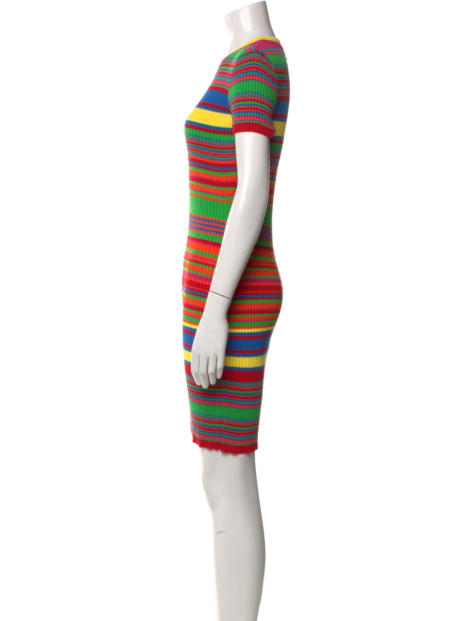Versace Striped Knee-Length Dress