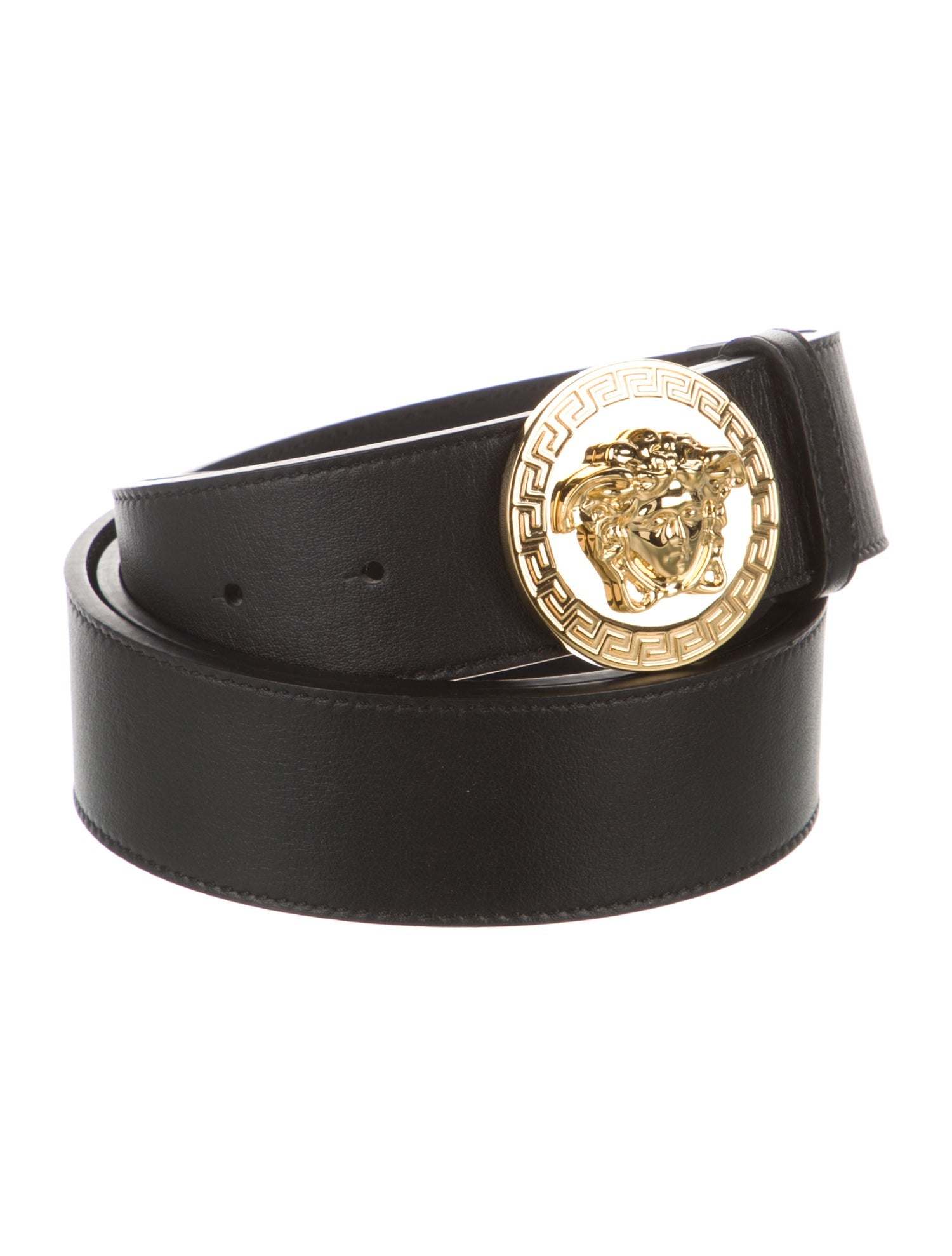 Versace Medusa Insignia Leather Belt w/ Tags