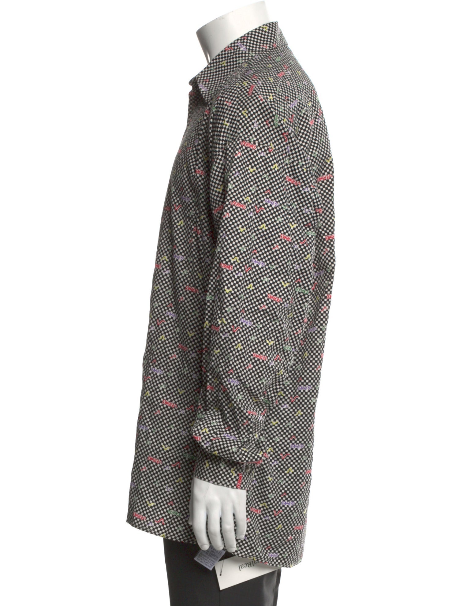 Versace Graphic Print Long Sleeve Shirt