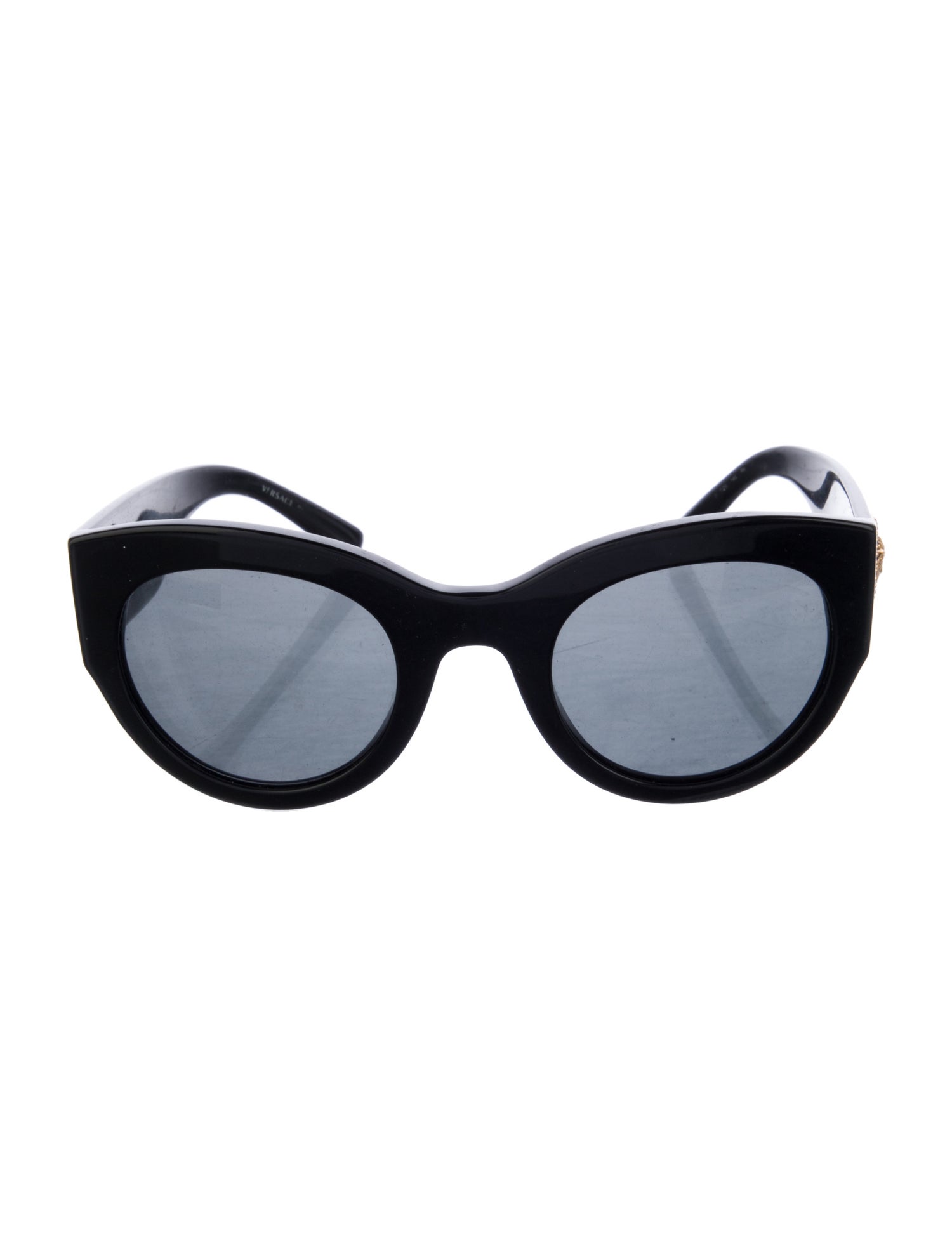 Versace Medusa Insignia Round Sunglasses