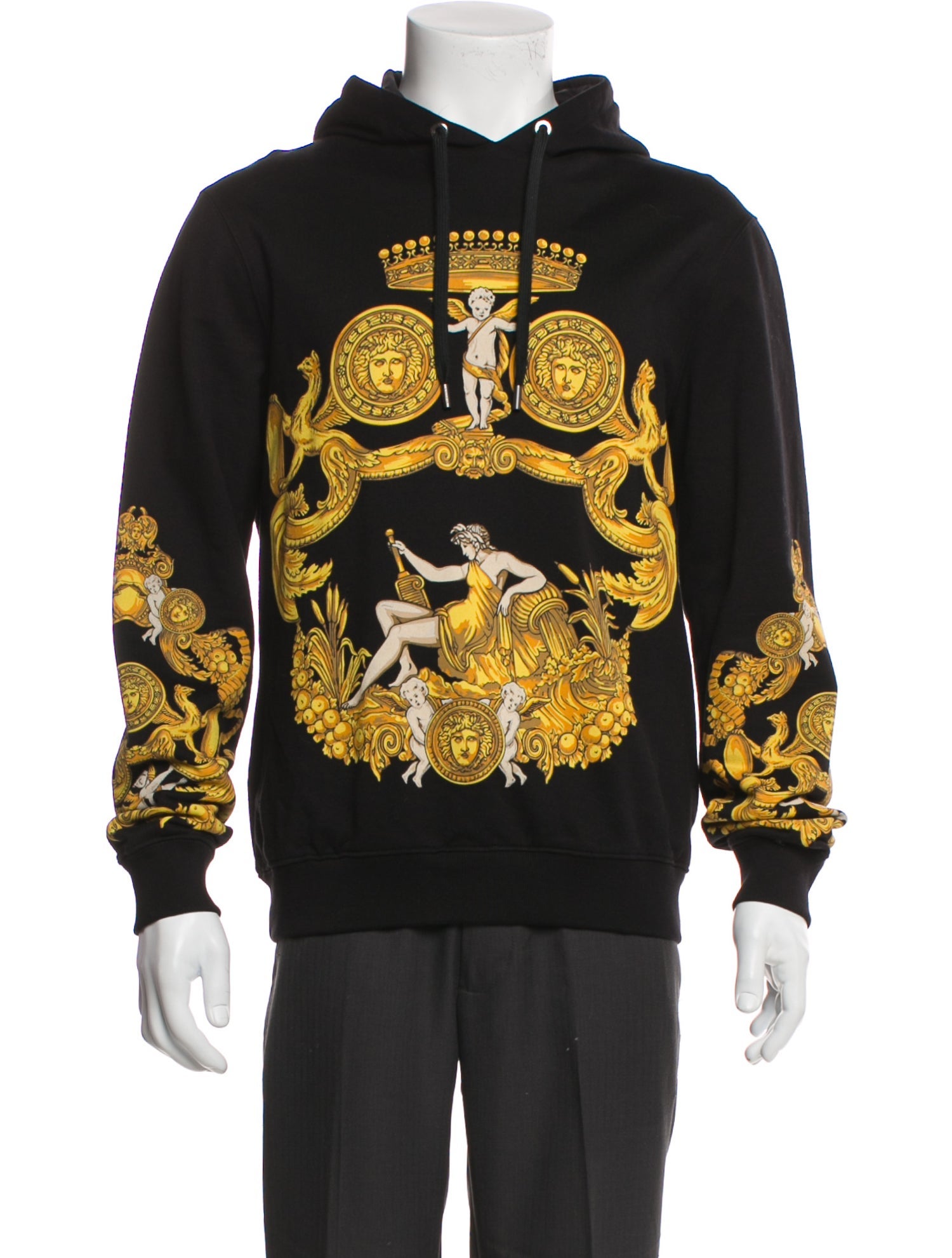 Versace Barocco Print Printed Hoodie