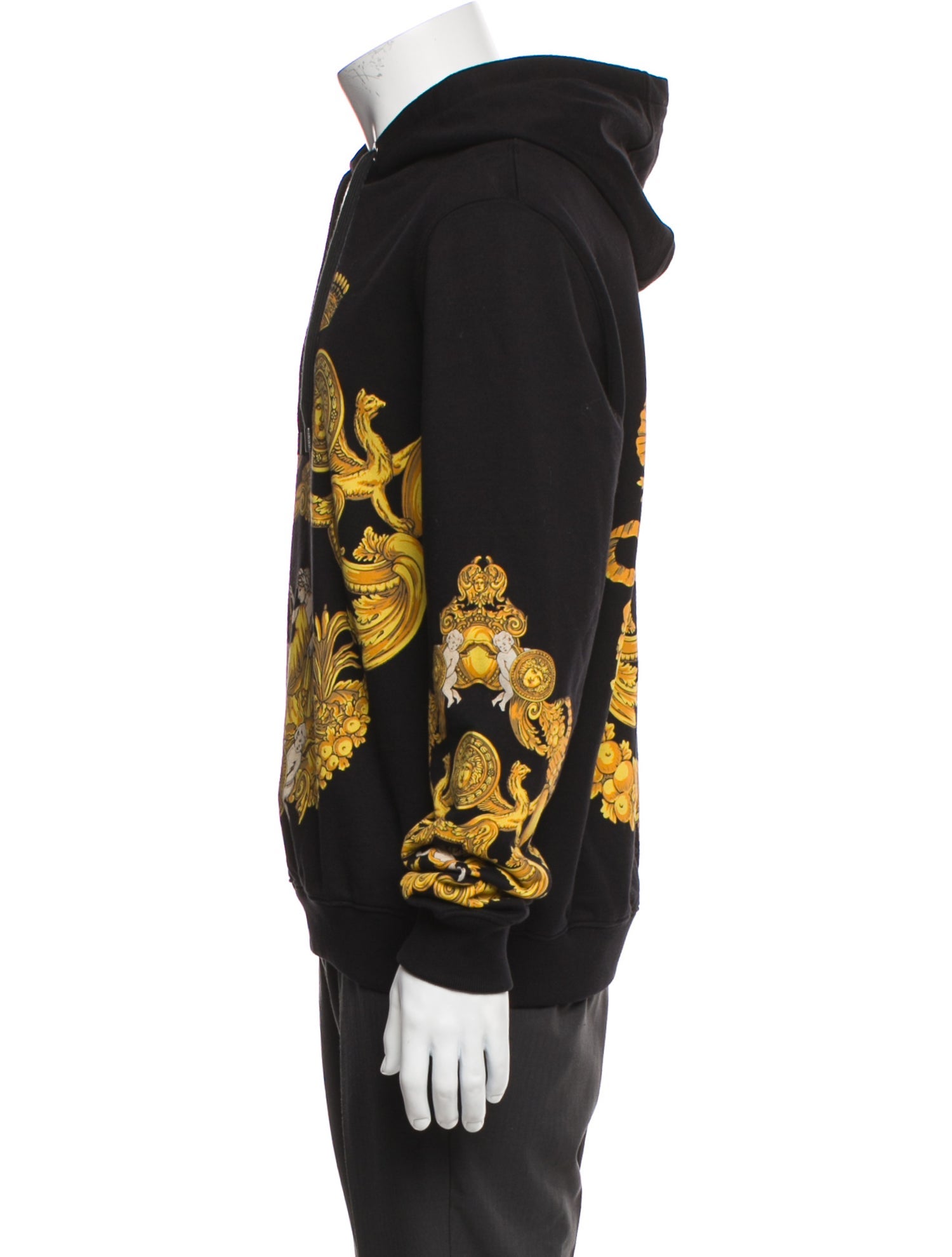 Versace Barocco Print Printed Hoodie