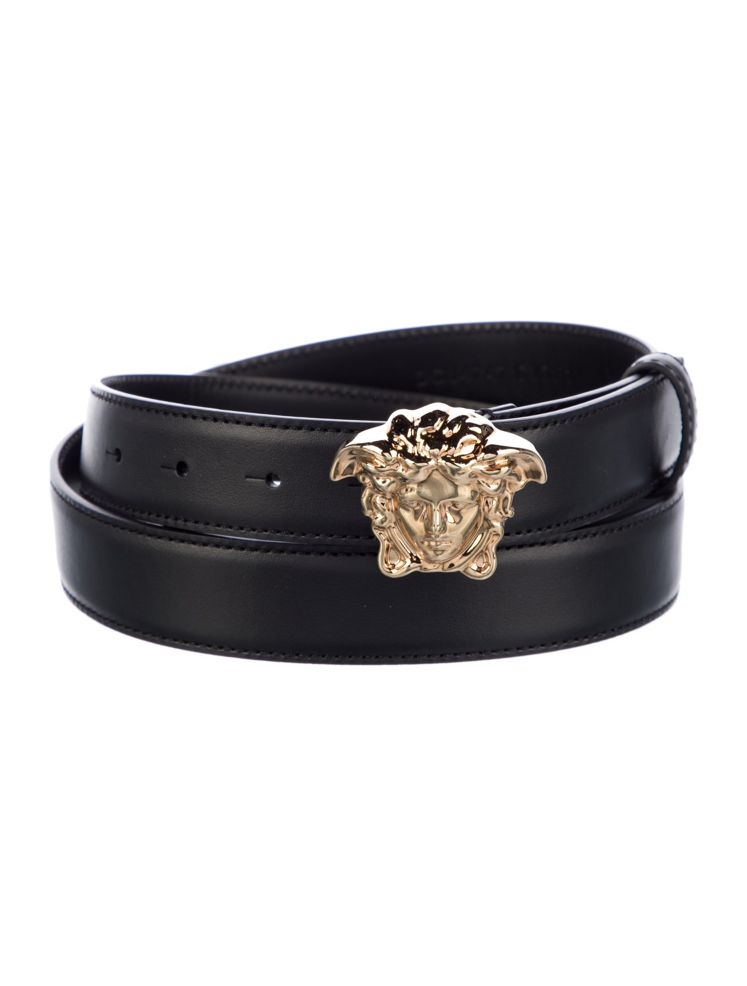 Versace Medusa Insignia Skinny Waist Belt w/ Tags