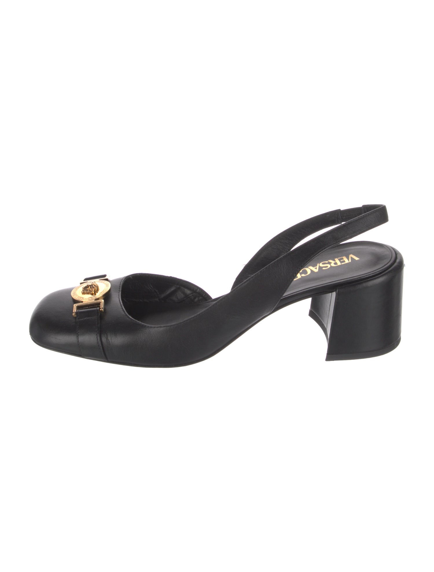 Versace Leather Slingback Pumps