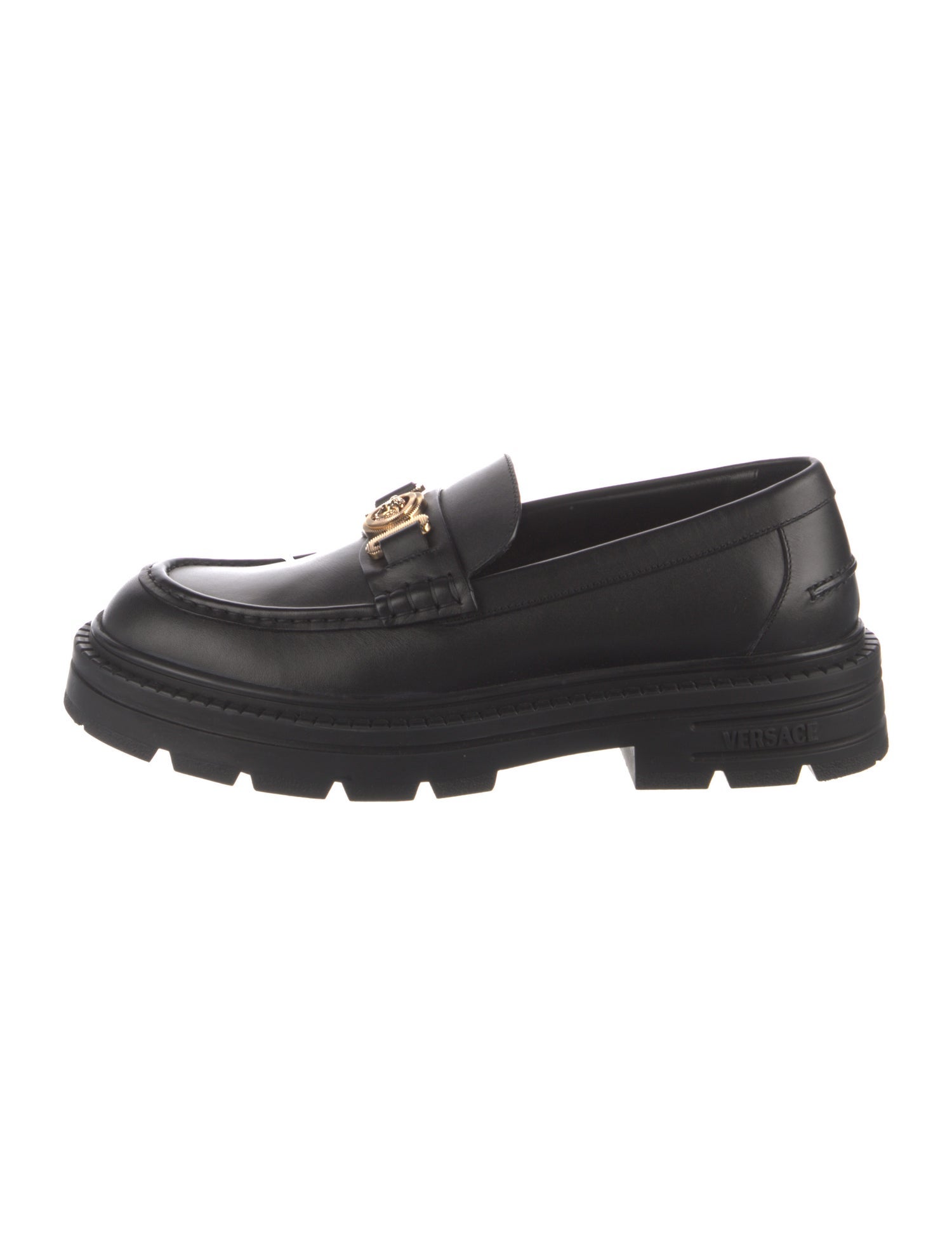 Versace Leather Loafers