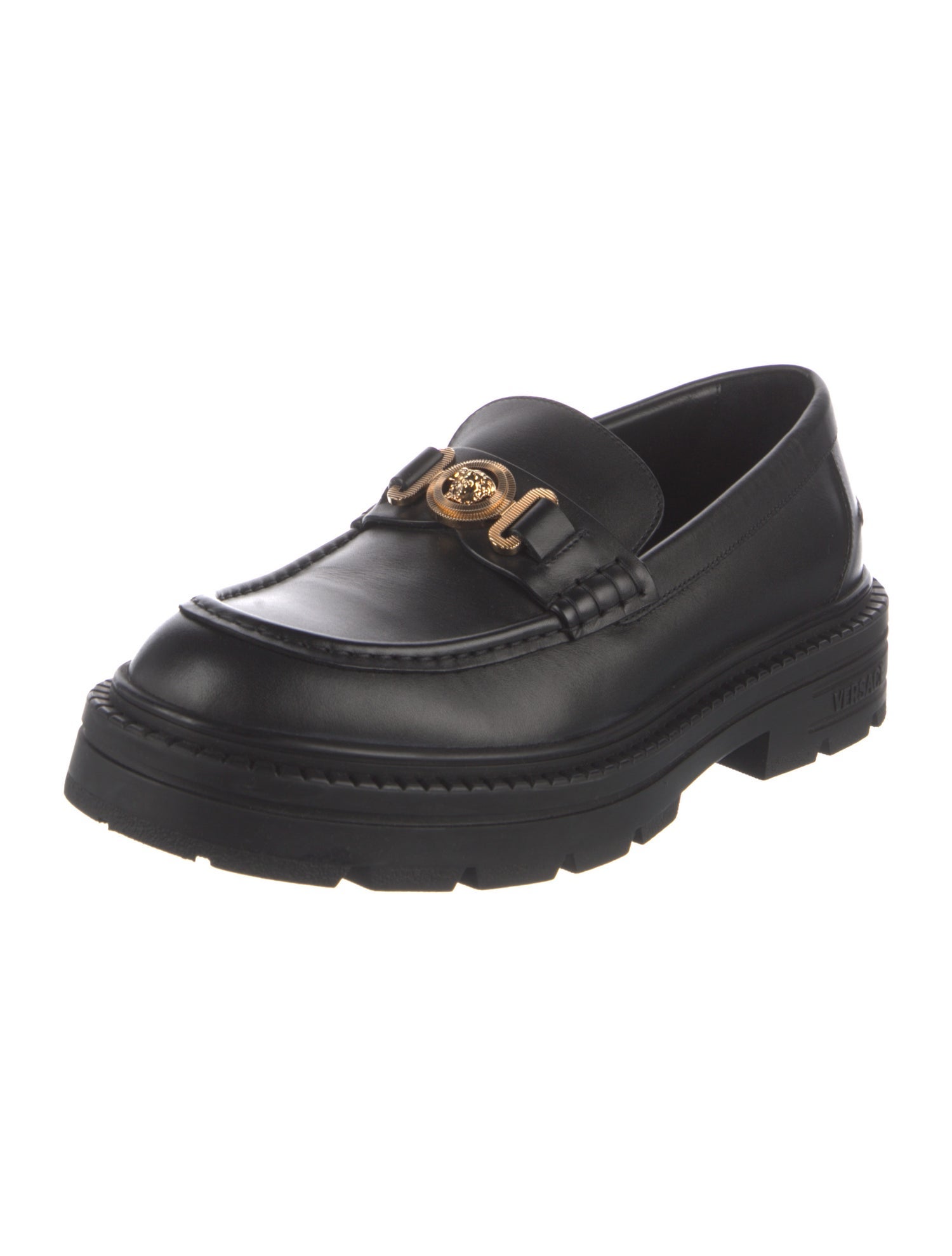 Versace Leather Loafers