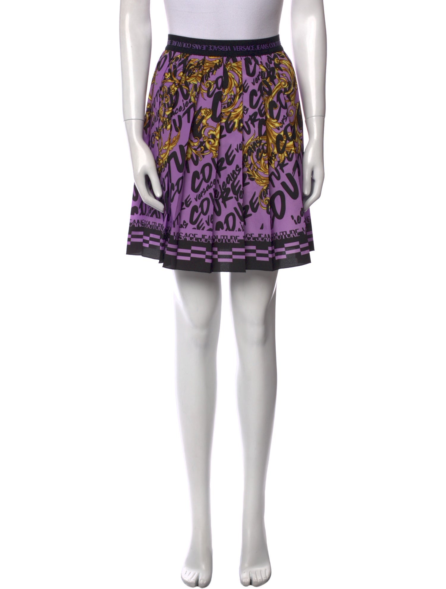 Versace Jeans Couture Printed Knee-Length Skirt