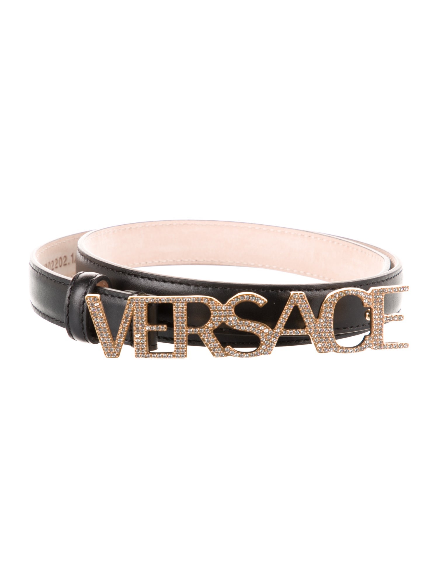 Versace Skinny Leather Belt