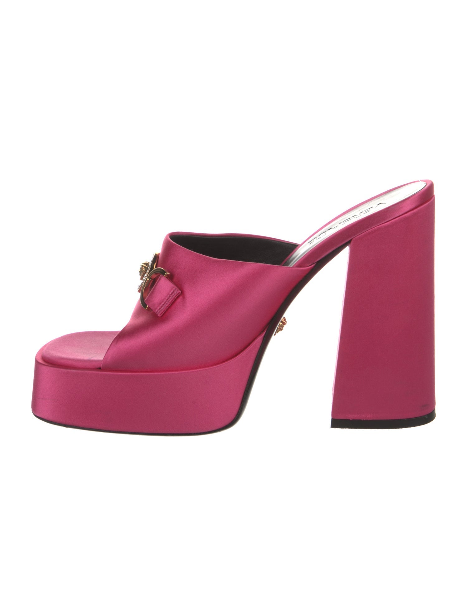 Versace Medusa Insignia Satin Slides