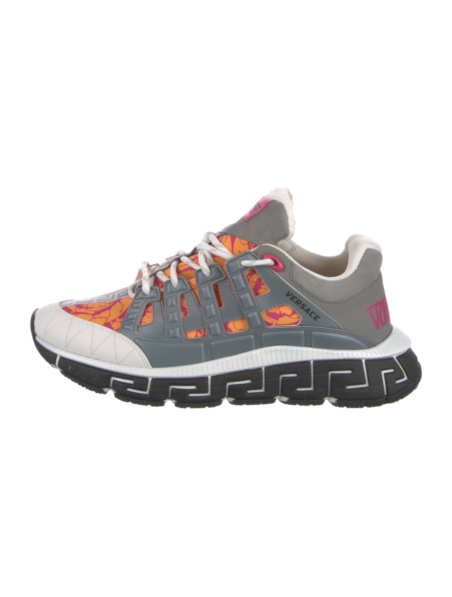 Versace Medusa Insignia Leather Athletic Sneakers