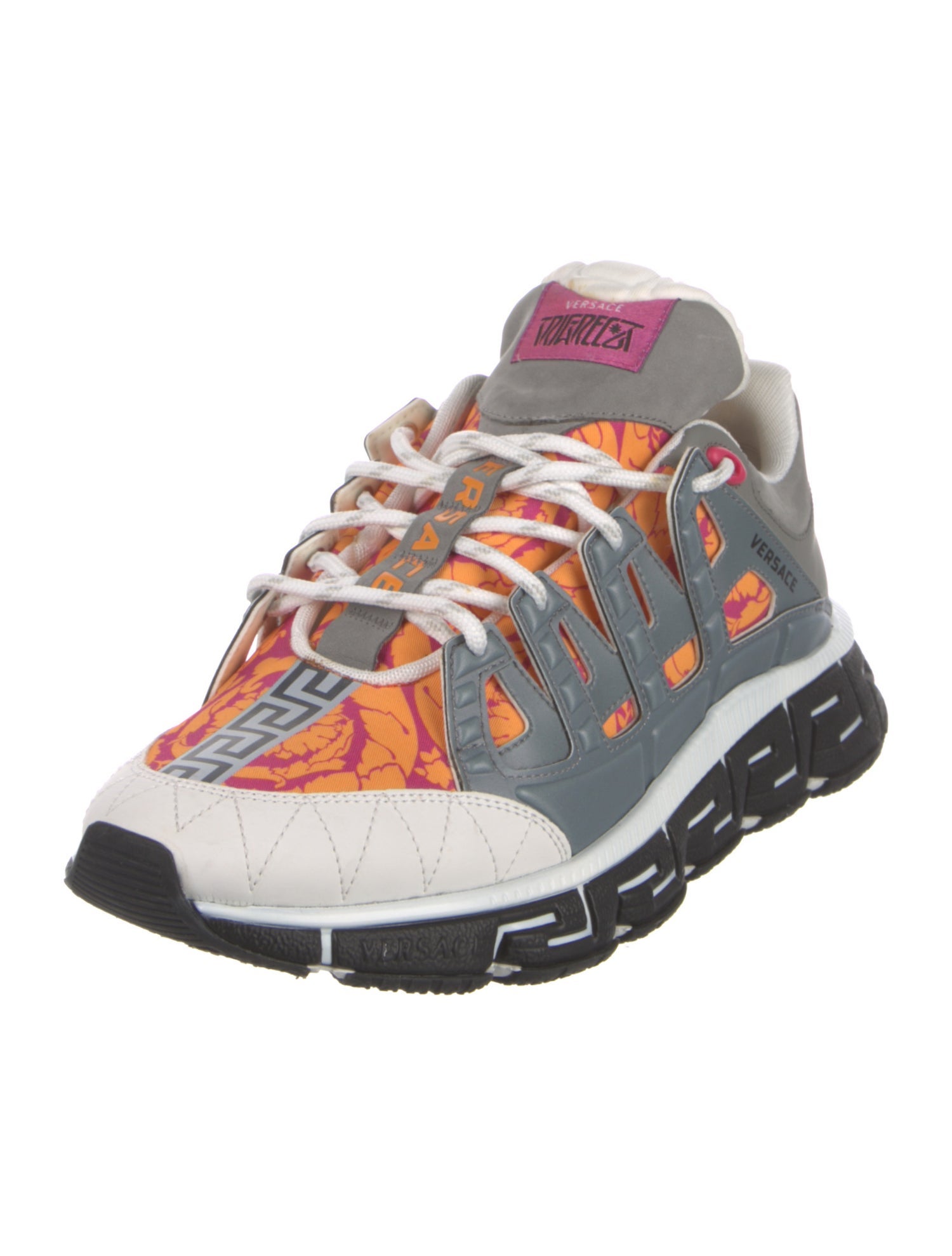 Versace Medusa Insignia Leather Athletic Sneakers