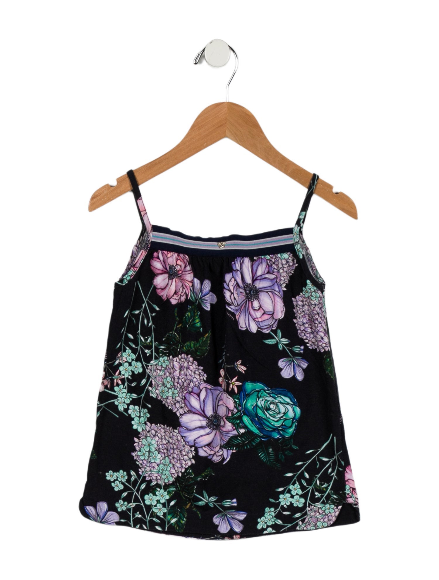 Young Versace Girls' Floral Print Camisole