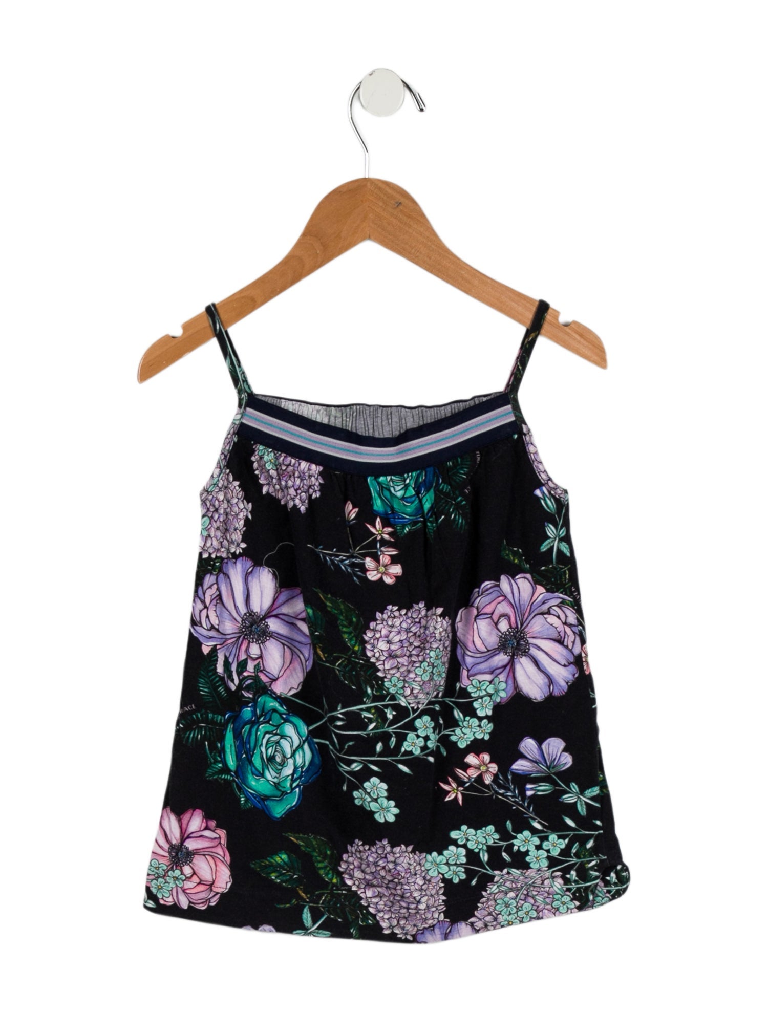 Young Versace Girls' Floral Print Camisole