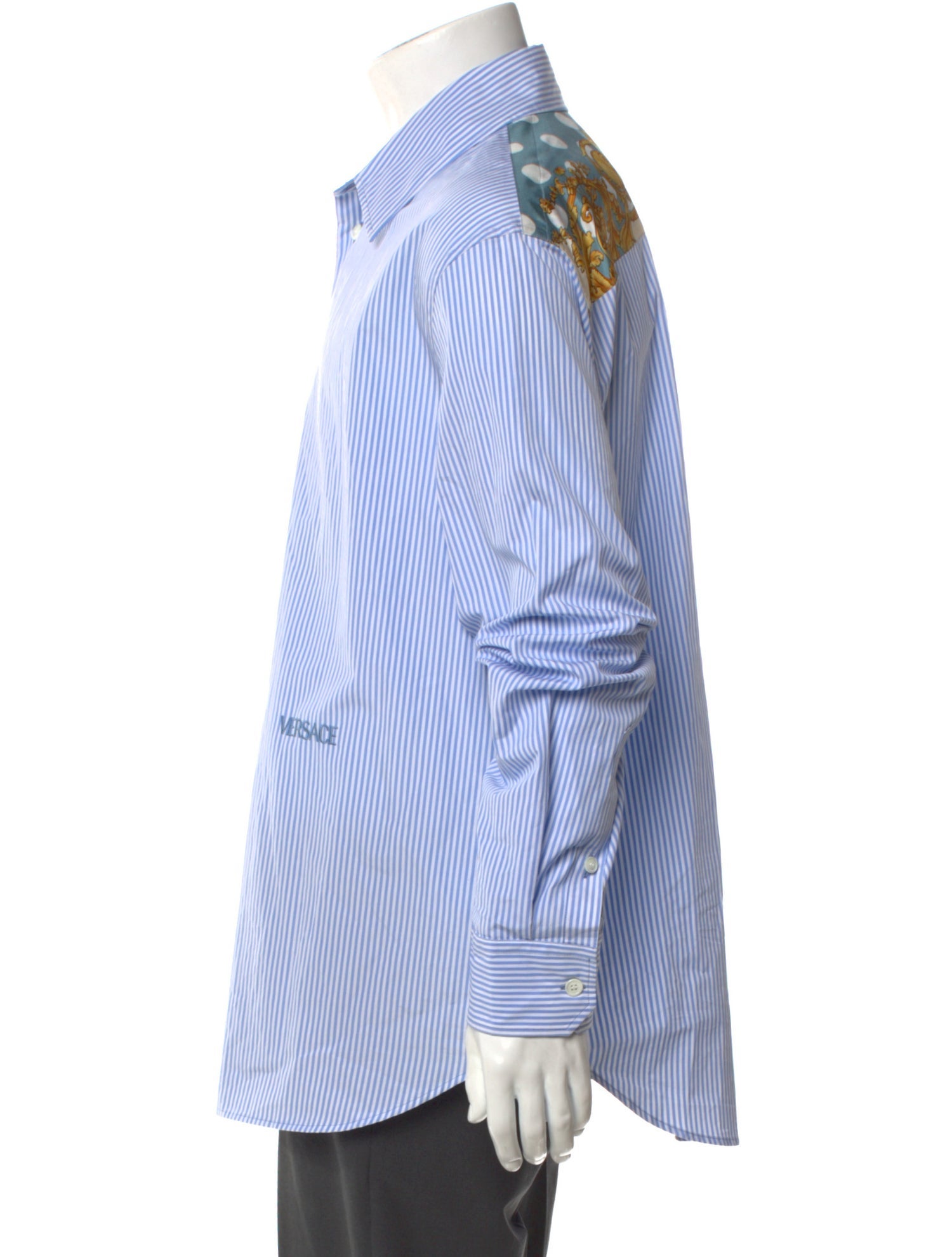 Versace Striped Long Sleeve Shirt