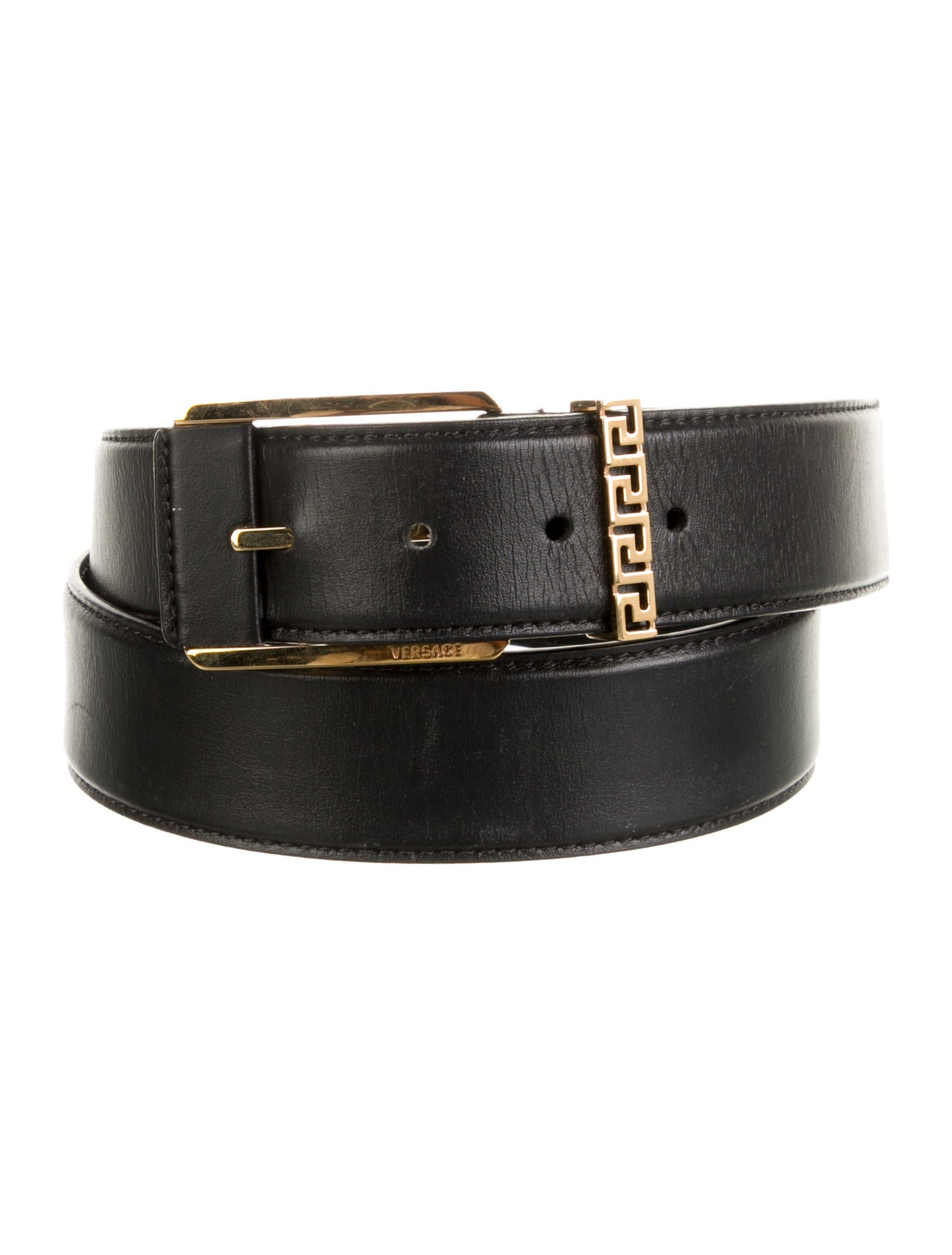 Versace Medusa Insignia Leather Belt