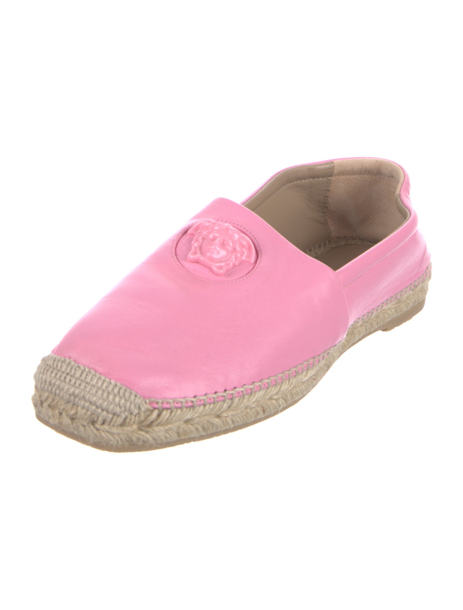 Versace Leather Espadrilles