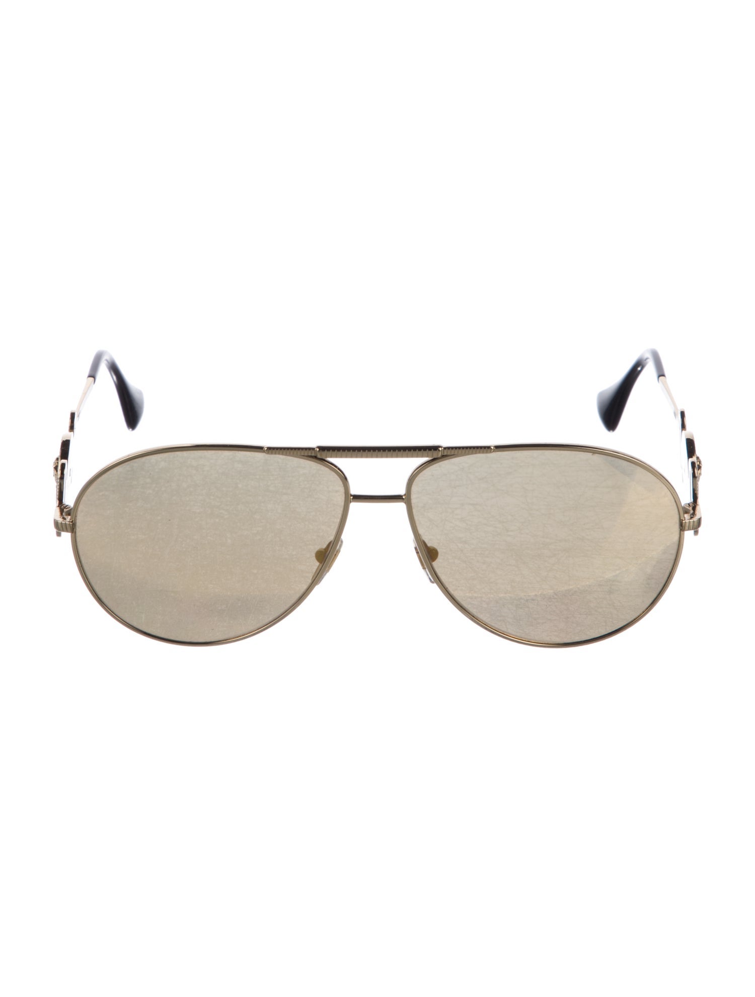Versace Aviator Mirrored Sunglasses