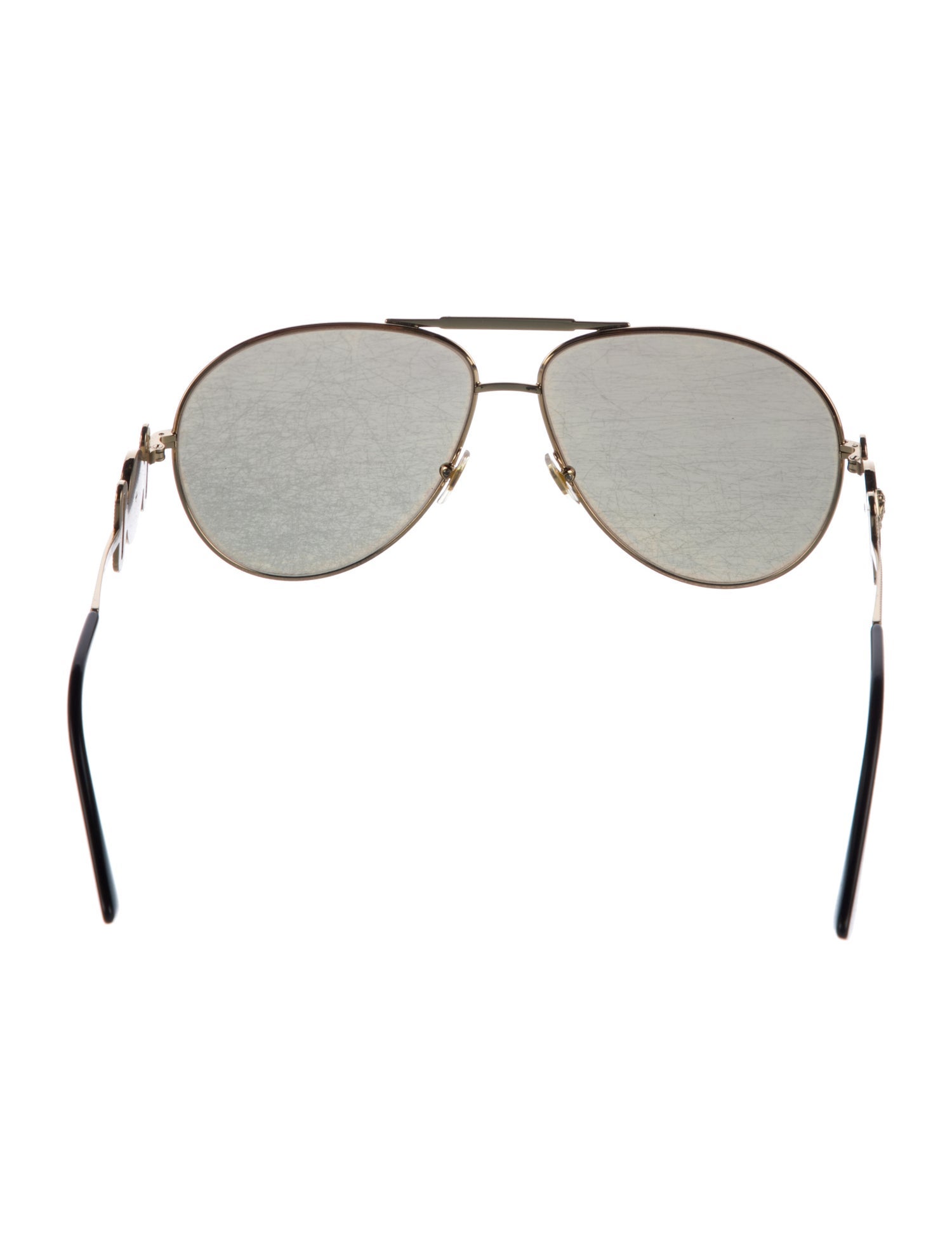 Versace Aviator Mirrored Sunglasses