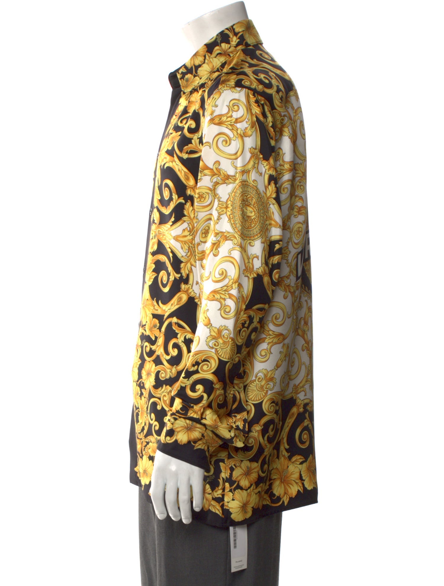 Versace Silk Floral Print Shirt