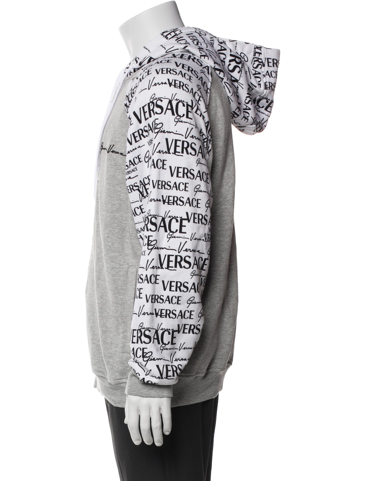 Versace Printed Crew Neck Hoodie