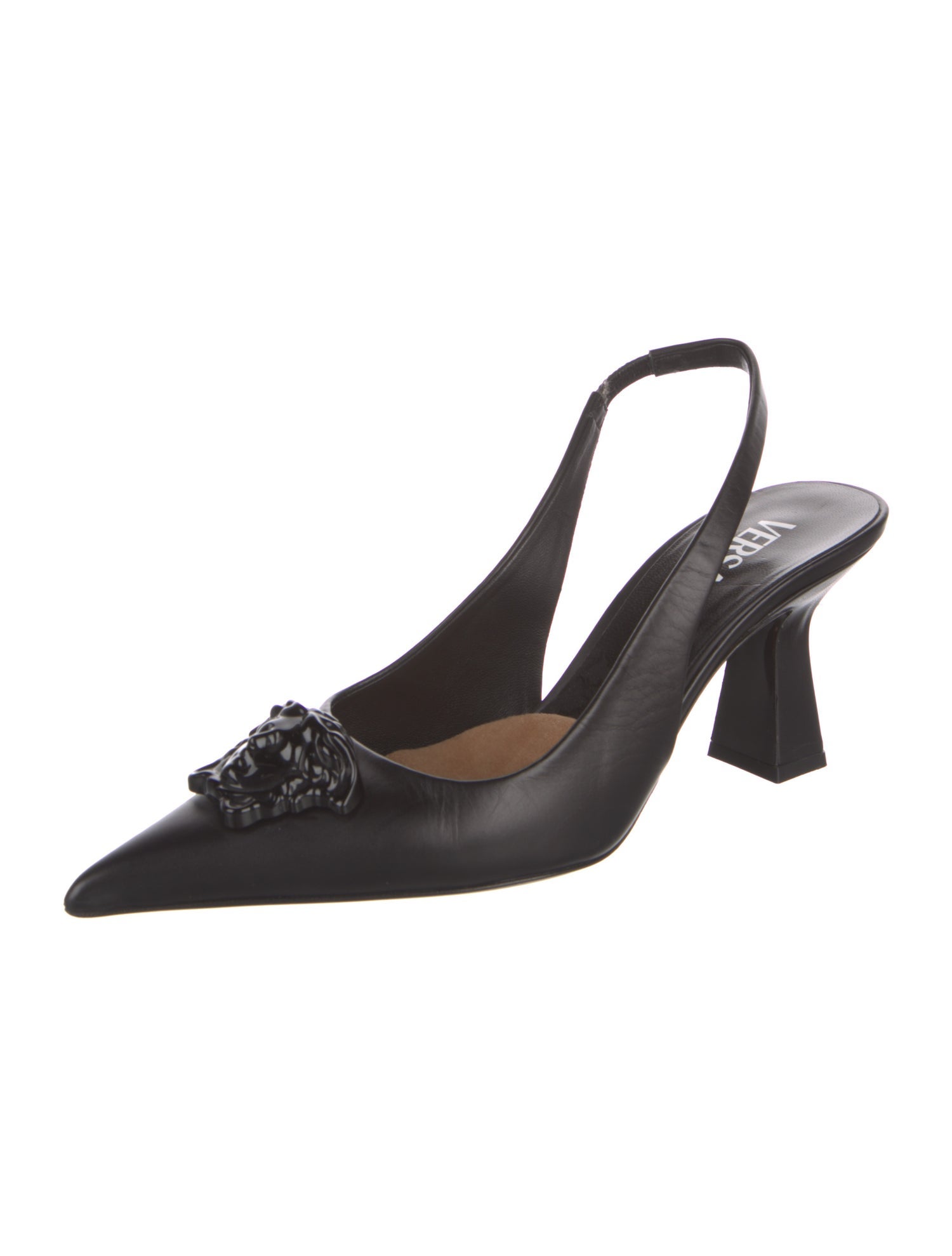 Versace Leather Slingback Pumps
