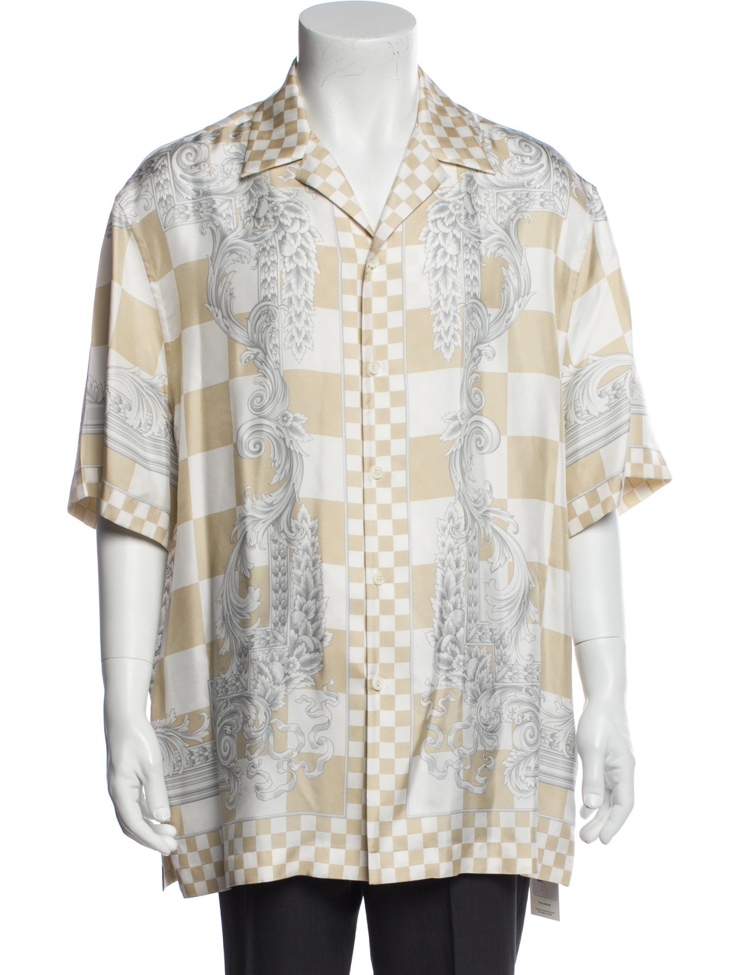 Versace Silk Floral Print Shirt