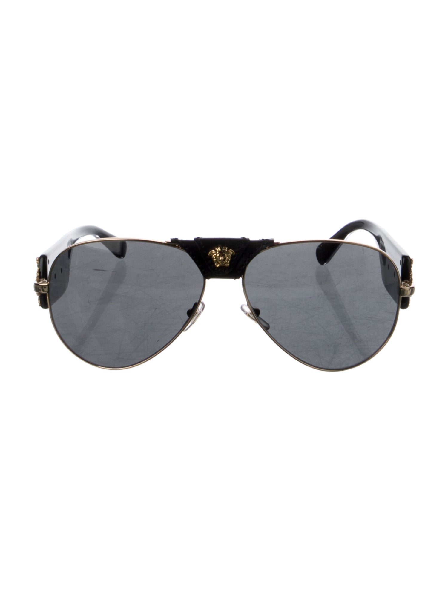 Versace Medusa Insignia Aviator Sunglasses