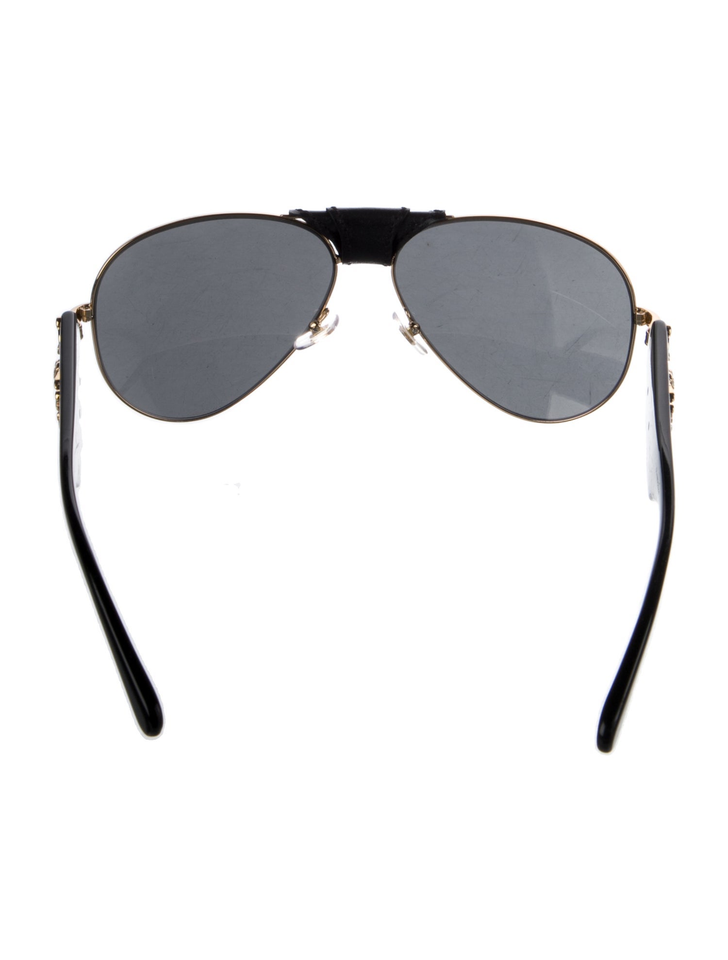 Versace Medusa Insignia Aviator Sunglasses