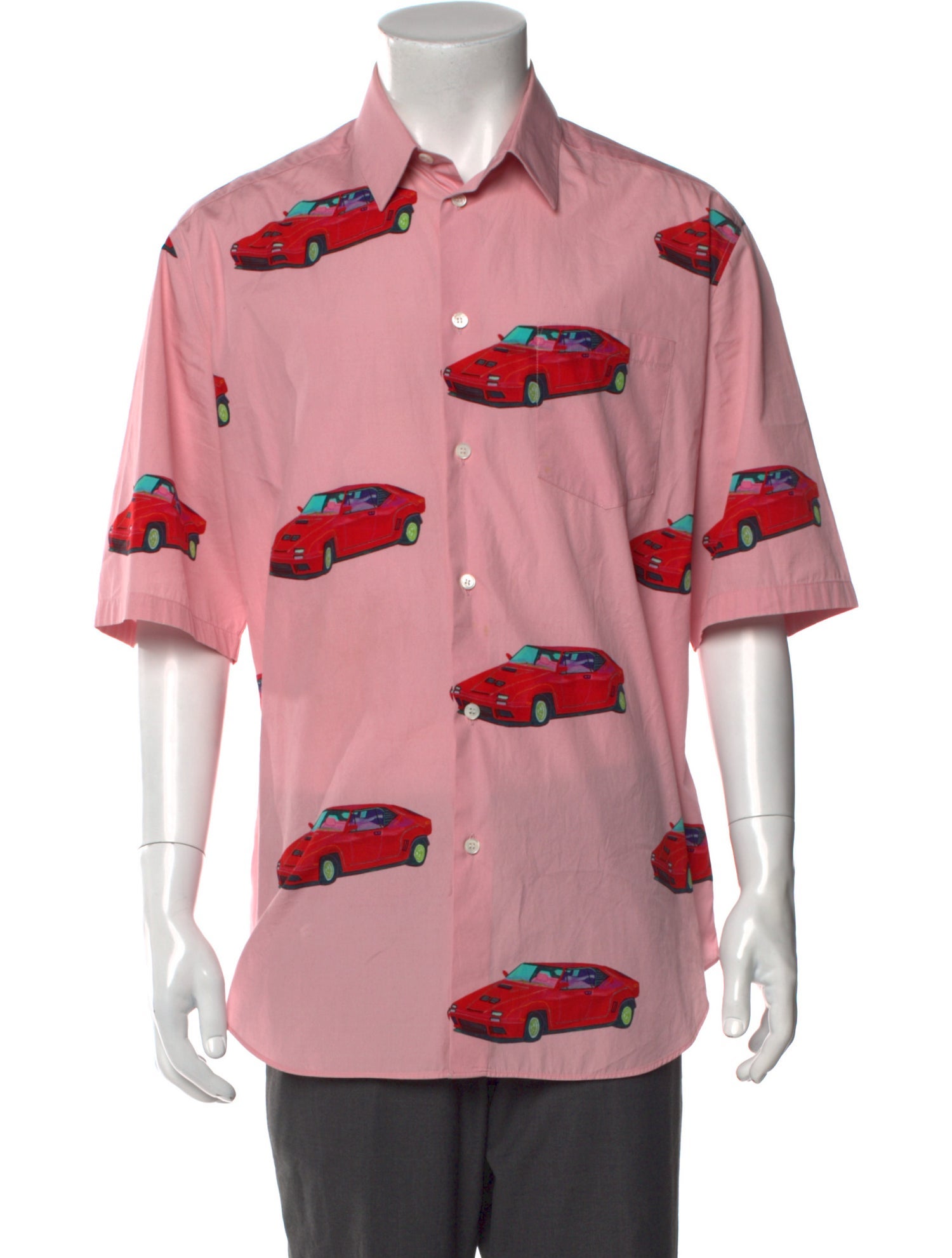 Versace Printed Short Sleeve Shirt