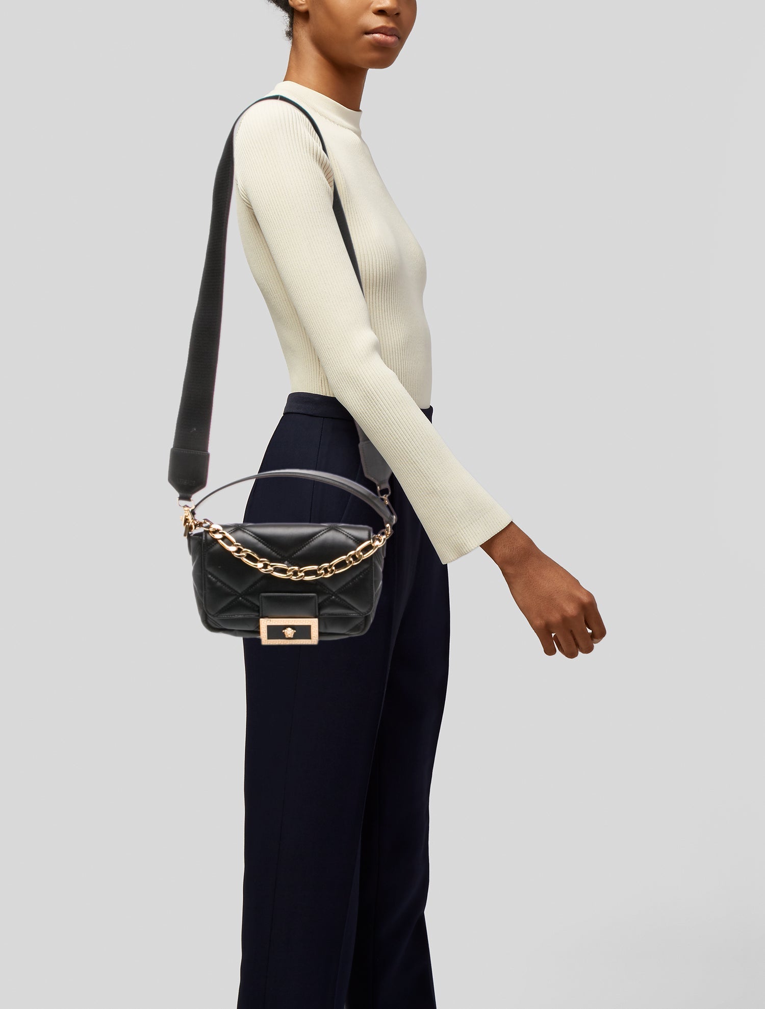 Versace Leather Crossbody Bag