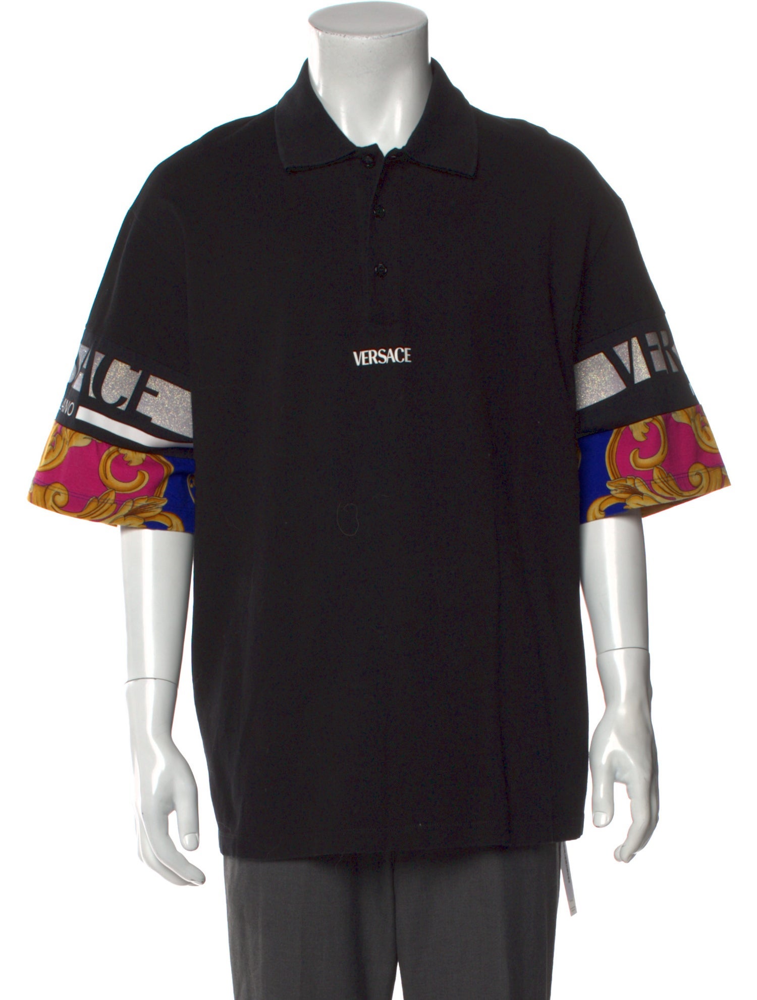 Versace Graphic Print Short Sleeve Shirt