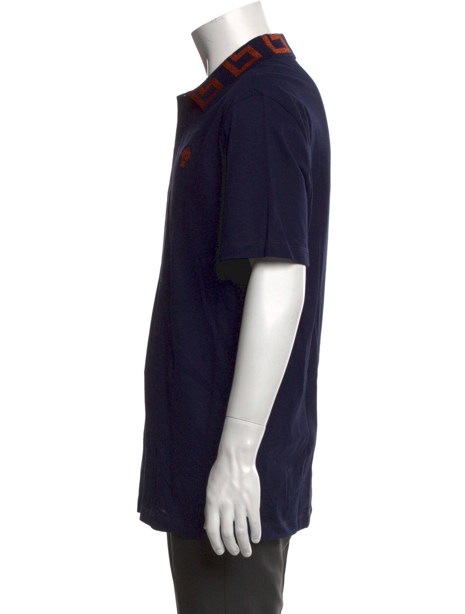 Versace Crew Neck Short Sleeve Polo Shirt w/ Tags