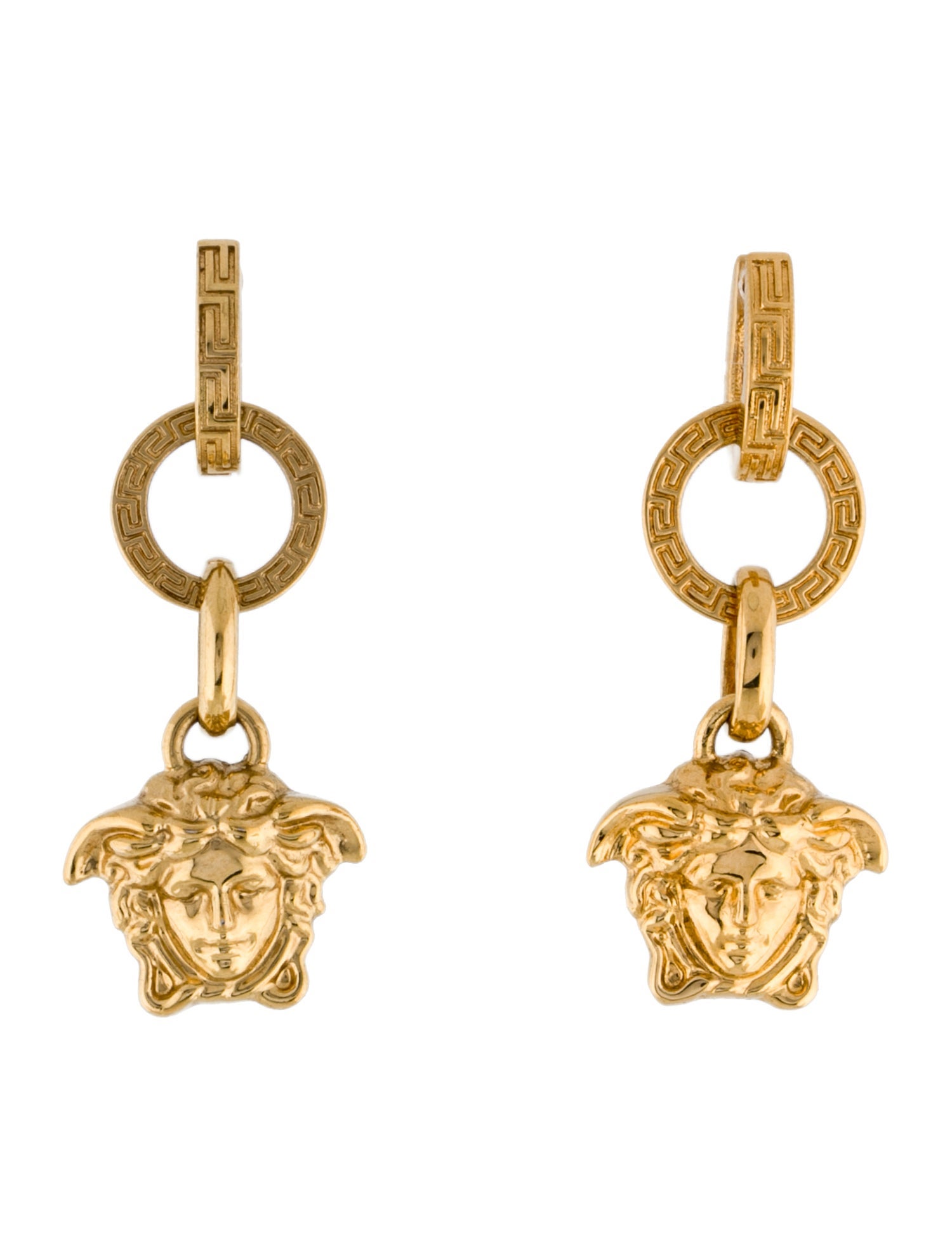 Versace Medusa Drop Earrings