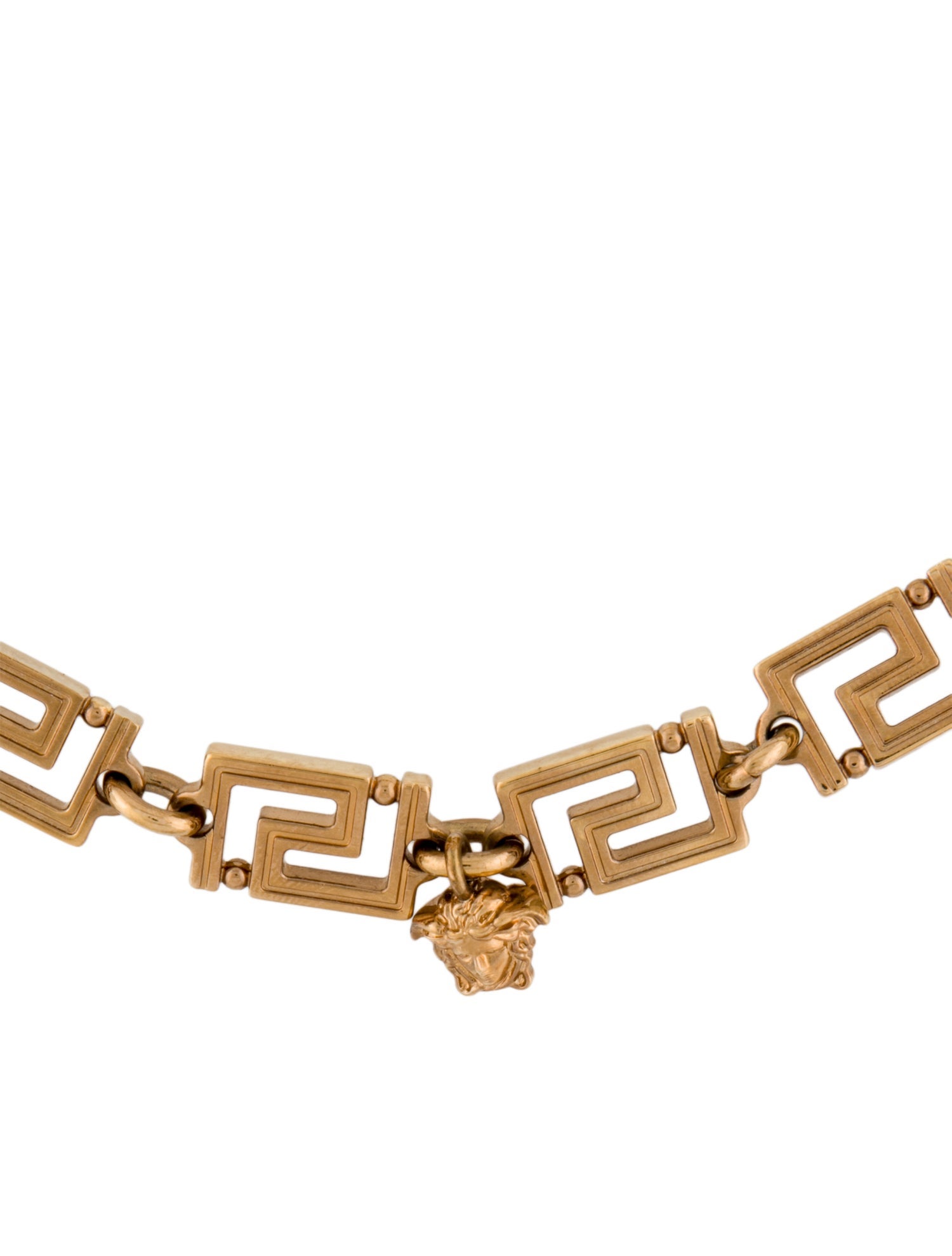 Versace Greca Chain Link Necklace
