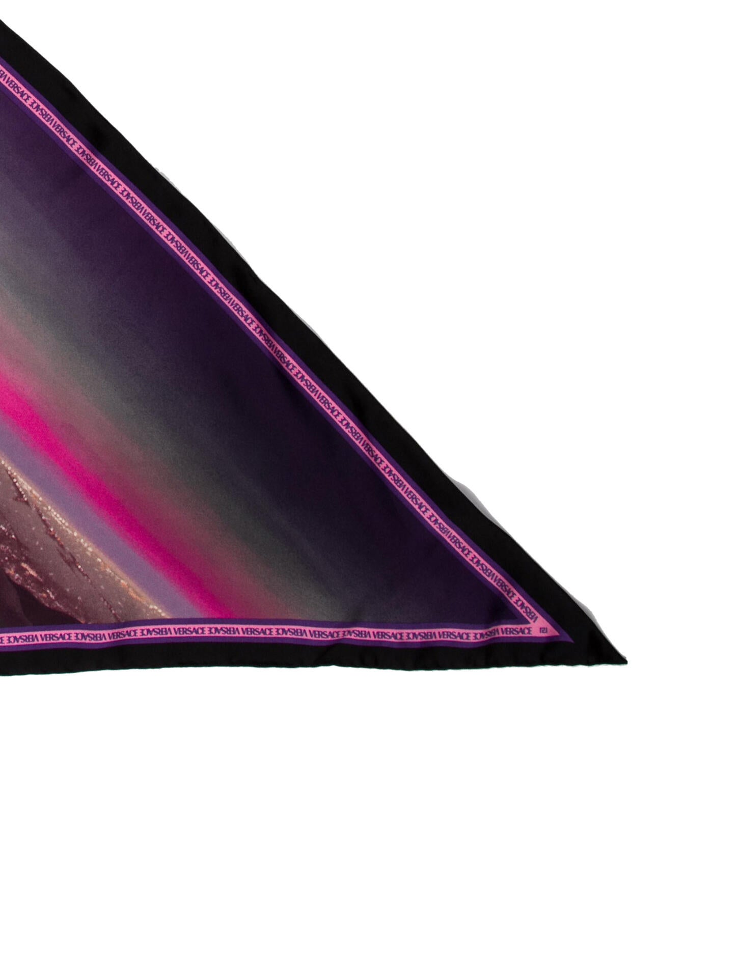 Versace Silk Striped Scarf w/ Tags