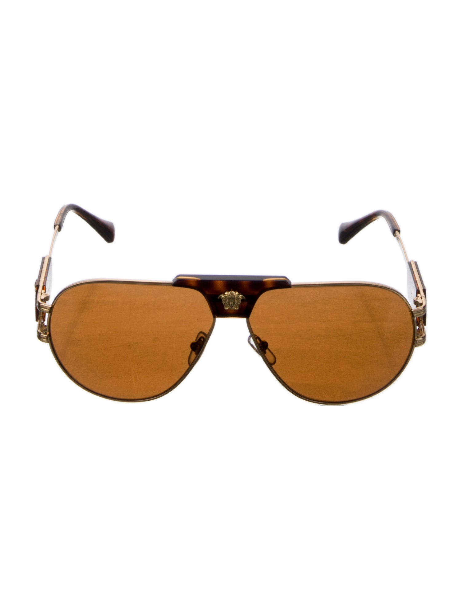 Versace Medusa Insignia Aviator Sunglasses