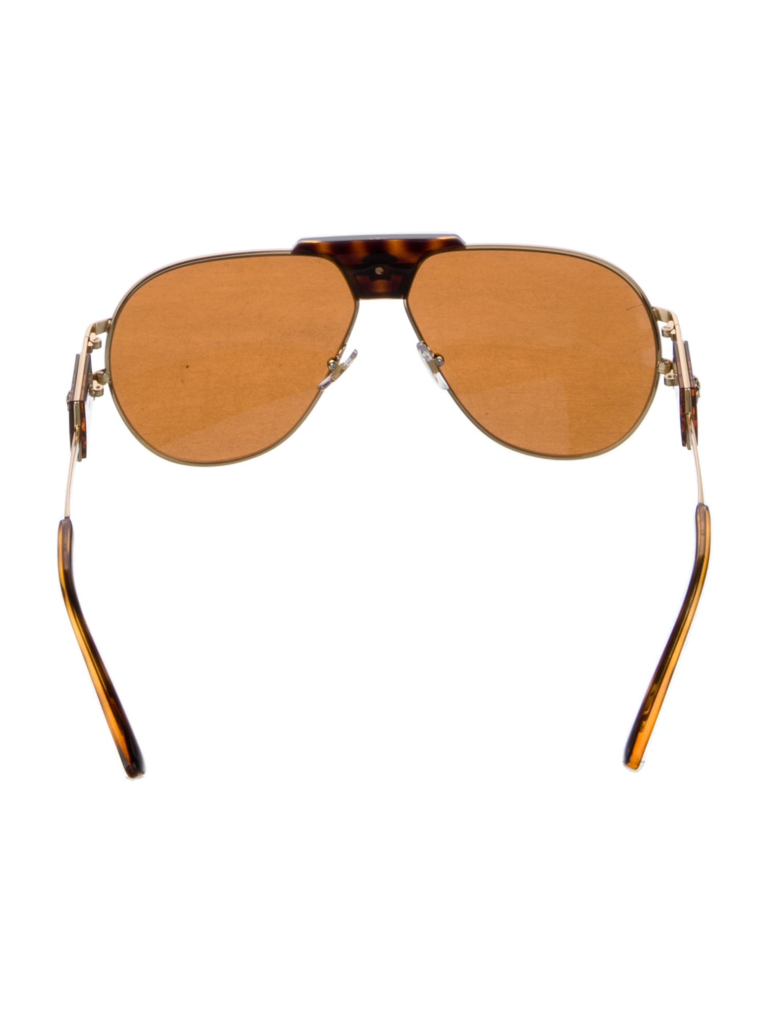 Versace Medusa Insignia Aviator Sunglasses
