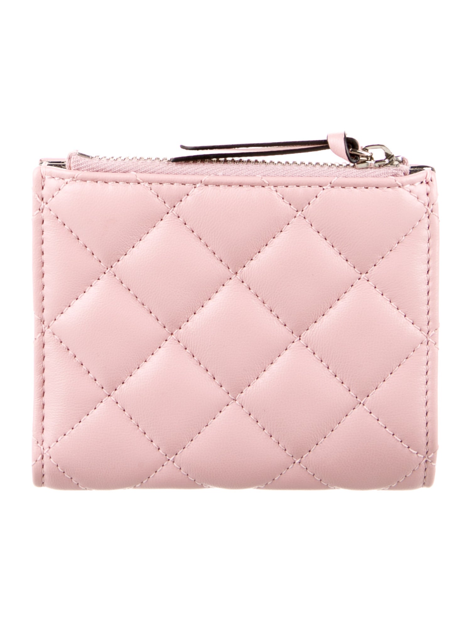 Versace Quilted Pattern Leather Wallet