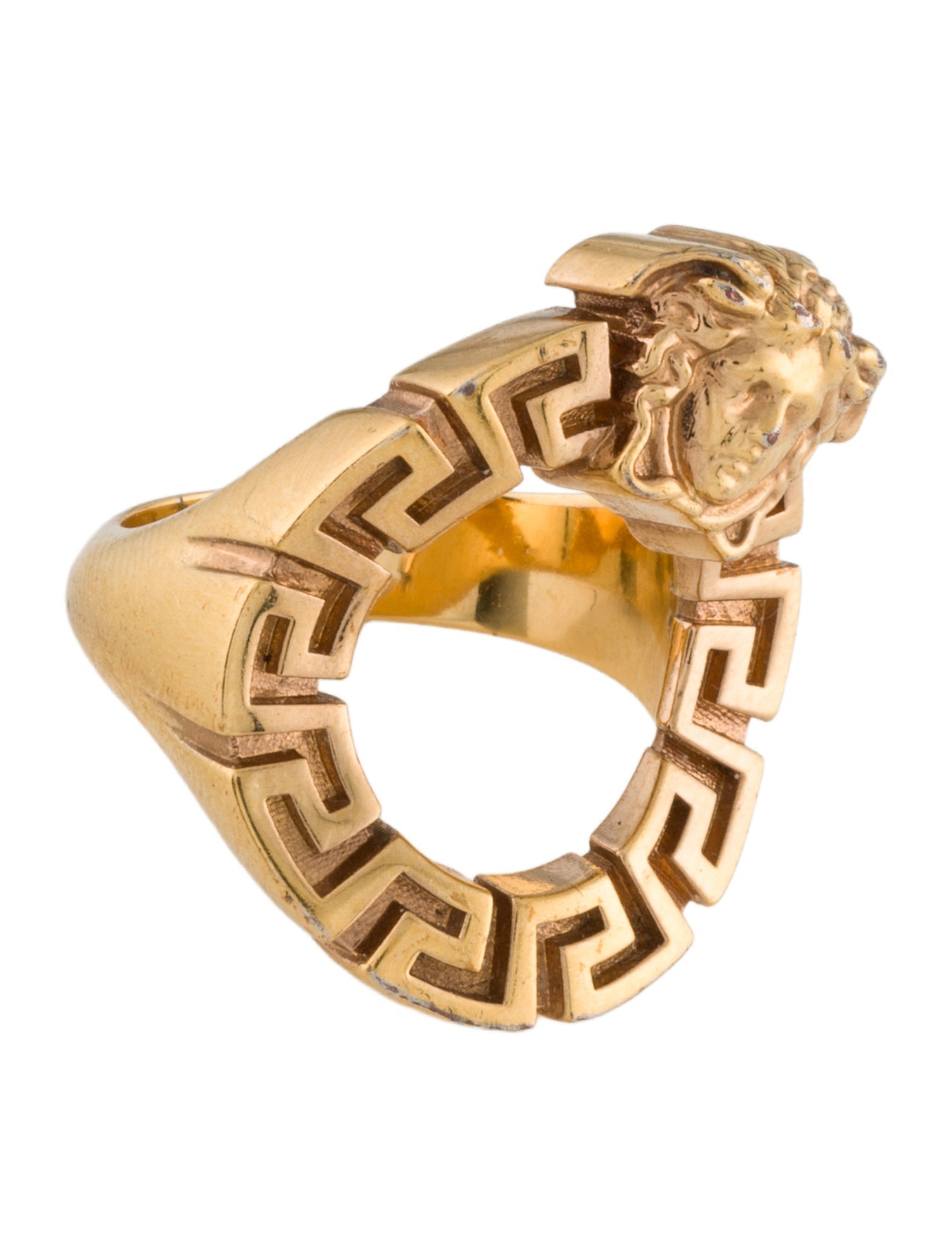 Versace La Medusa Greca Cocktail Ring