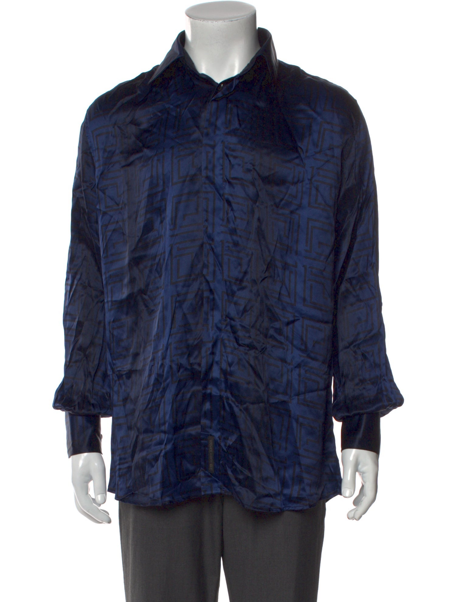 V2 Versace Classic Silk Printed Shirt